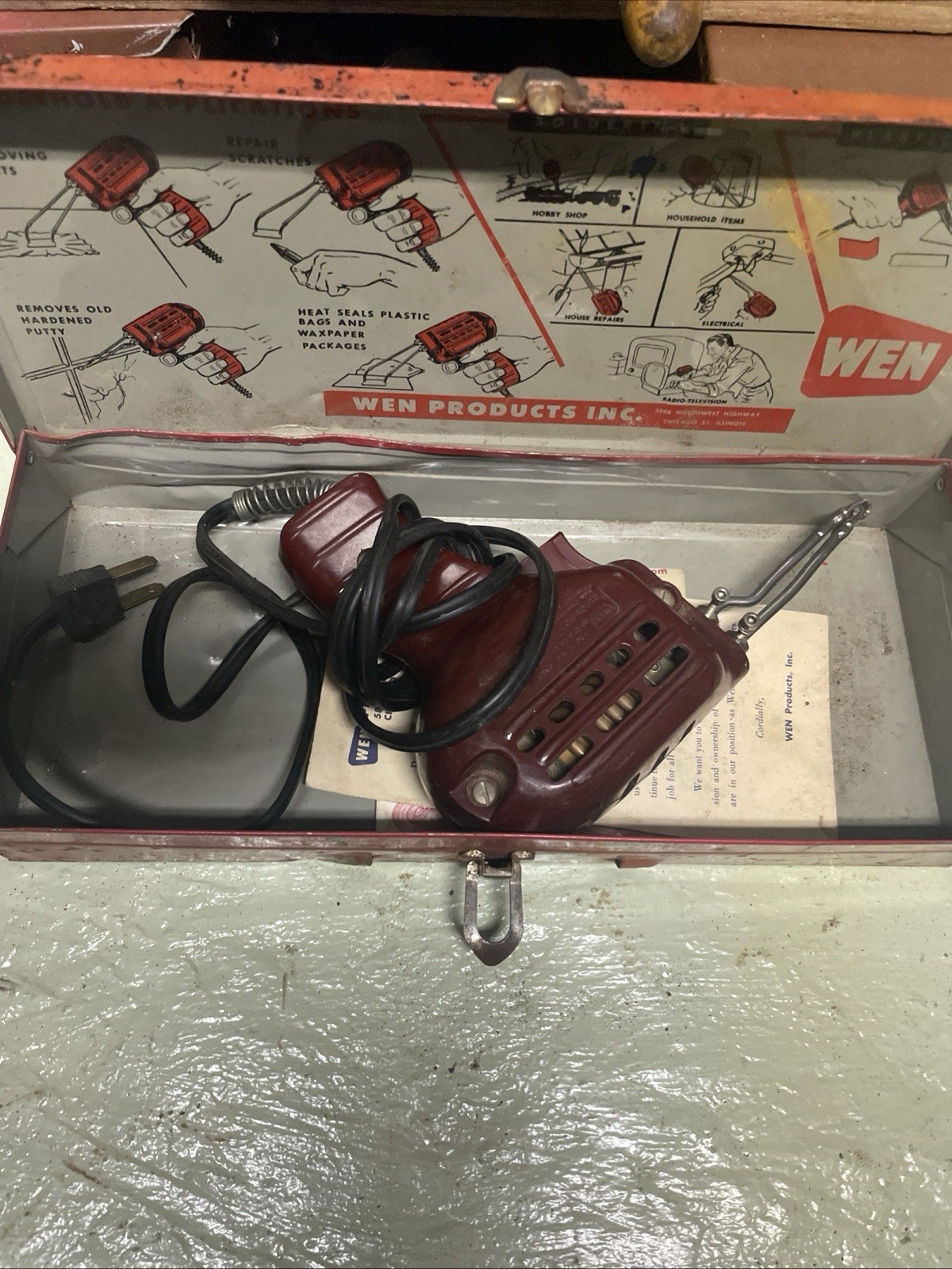 Vintage WEN Products Inc Soldering Gun Kit Model 199 w/paperwork