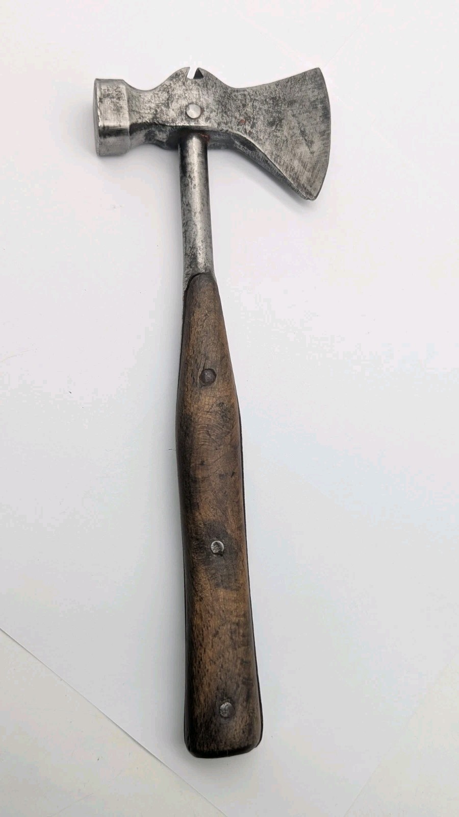 VINTAGE tool axe hammer nail puller box crate multi tool MADE IN GERMANY WOOD