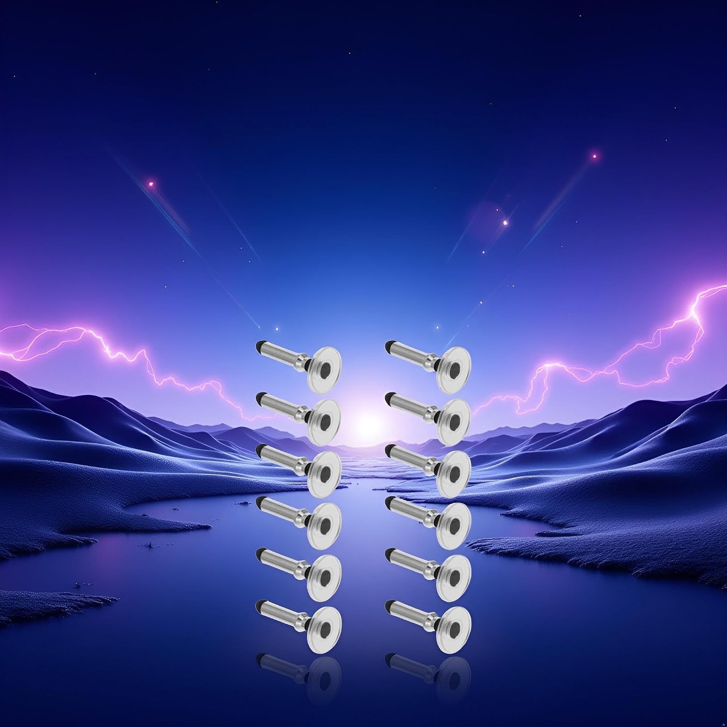 Long-Lasting Silver Stylus Replacement Tips - 12 Count for Touchscreen Devices