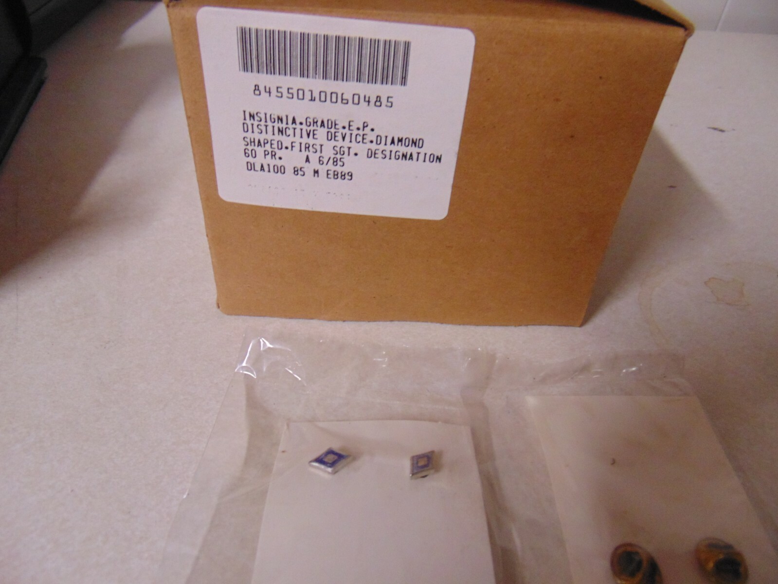 MILITARY INSIGNIA BRAND NEW METAL USAF DISTINCTIVE DEVICE DIAMOND SHAPED 1SG 2