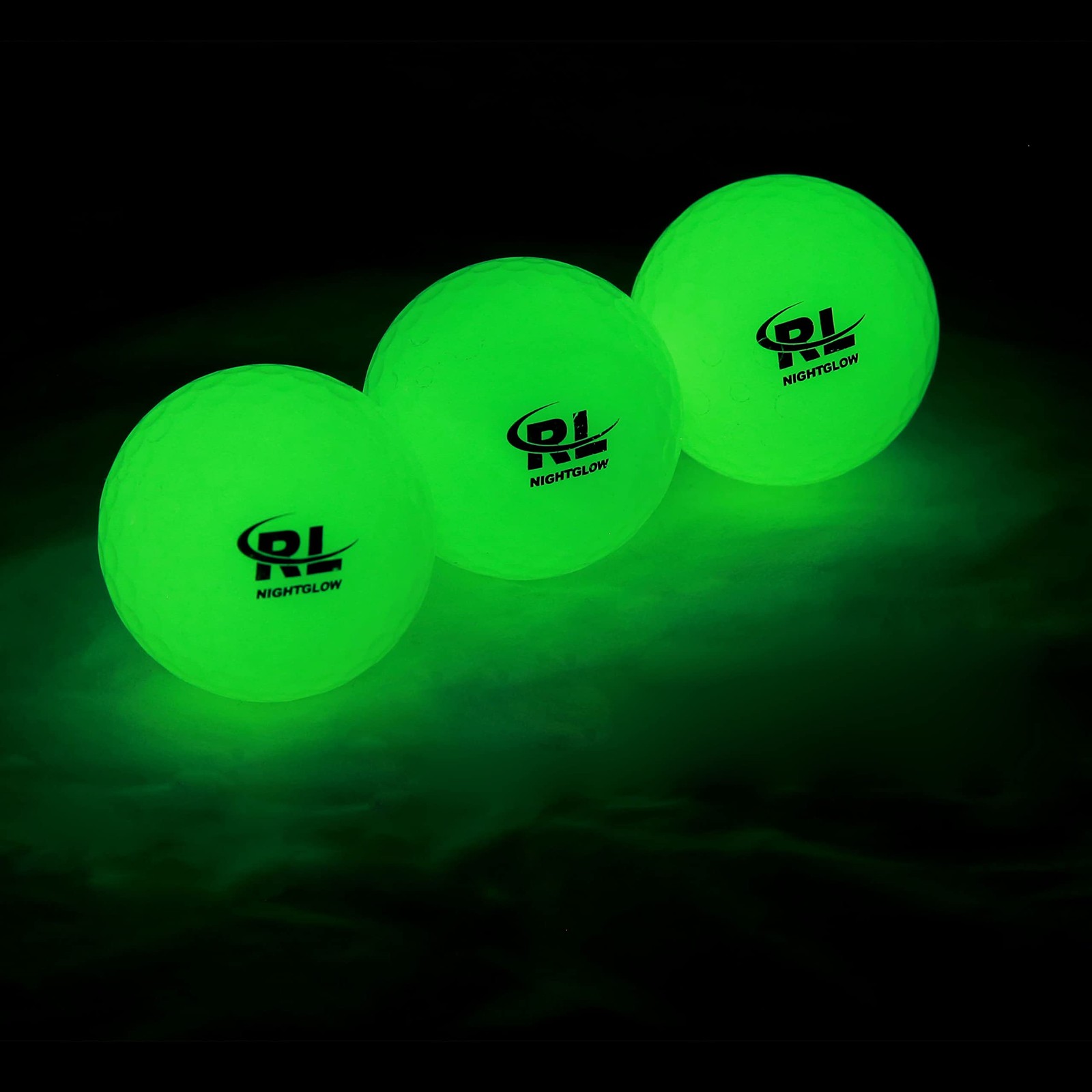 R&L Glow Golf Balls for Night Sports  Tournament Fluorescent Glowing in The D...