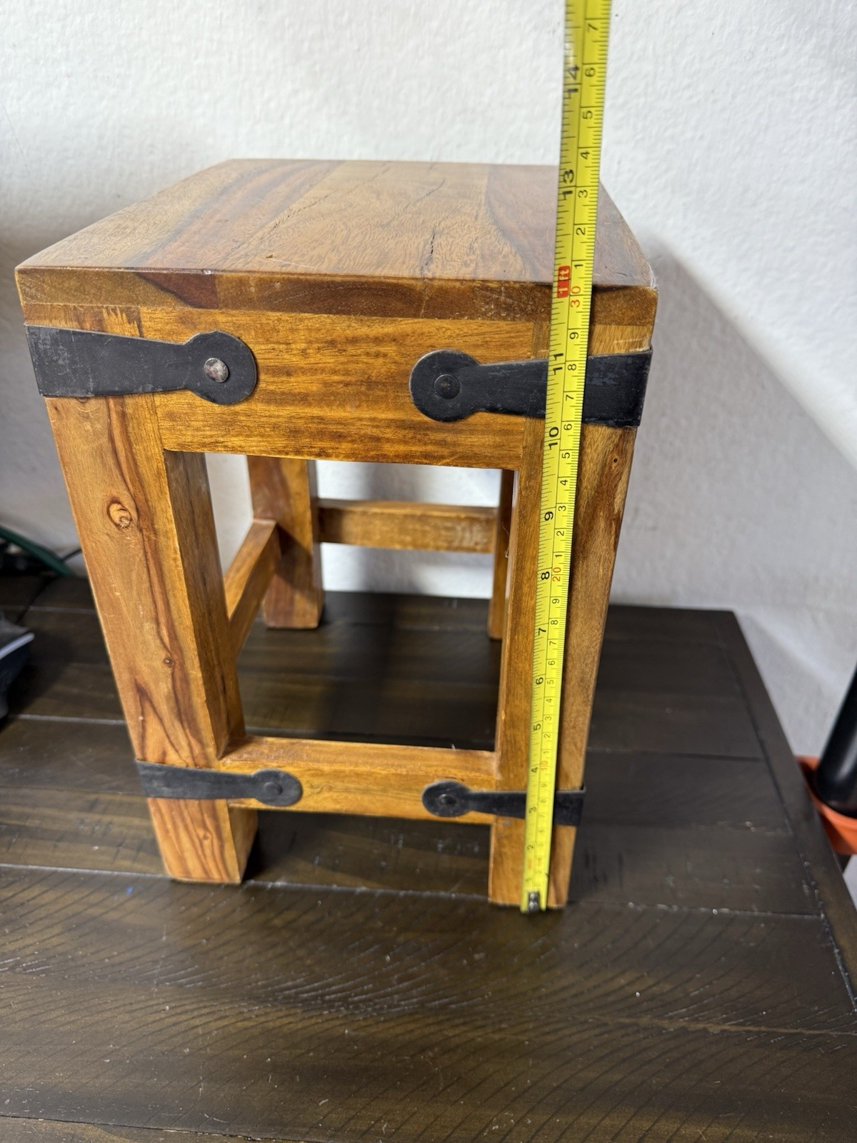 Rustic Wood Stool Riser Farmhouse Decor Display Doll Size Rustic Country Cabin