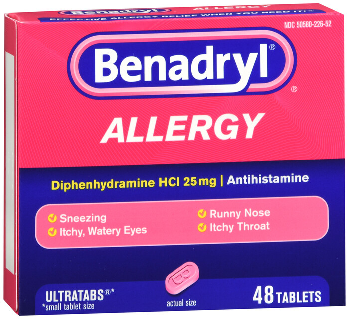 BENADRYL ULTRATAB 48CT   1 box