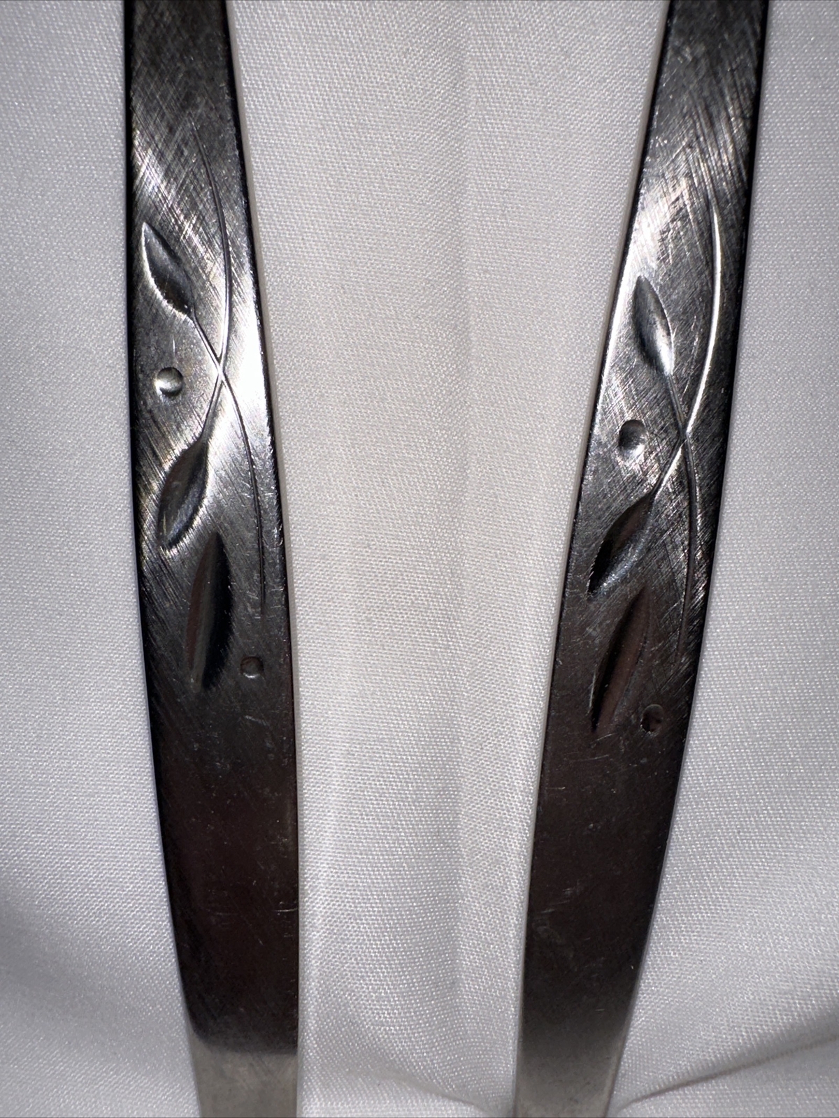 Oneida Cube WILL O' WISP Flatware Serving Spoon + Serving Fork Replacement Exc