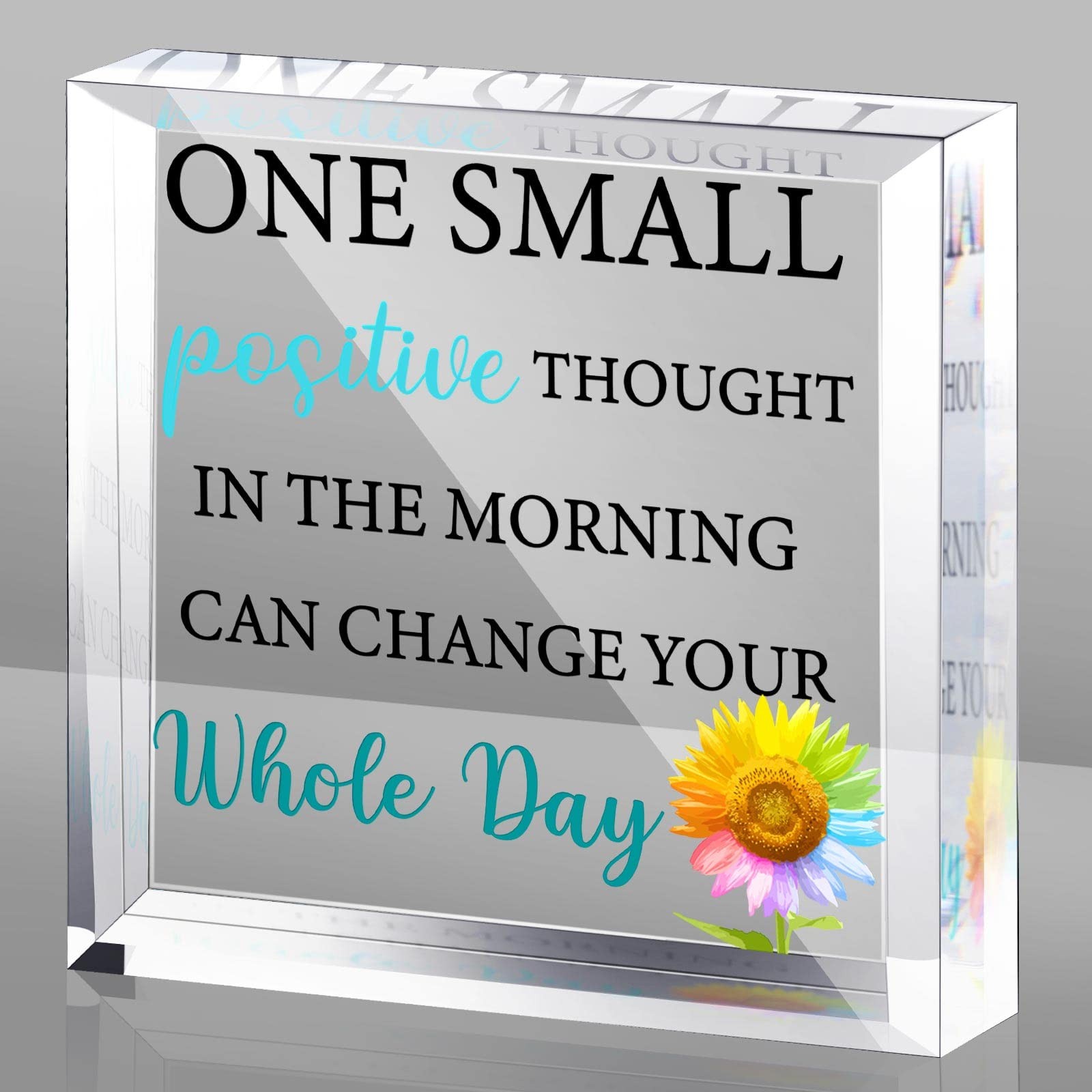 Acrylic Motivational Gifts for Women Men Inspirational Desk Decor One Small Posi