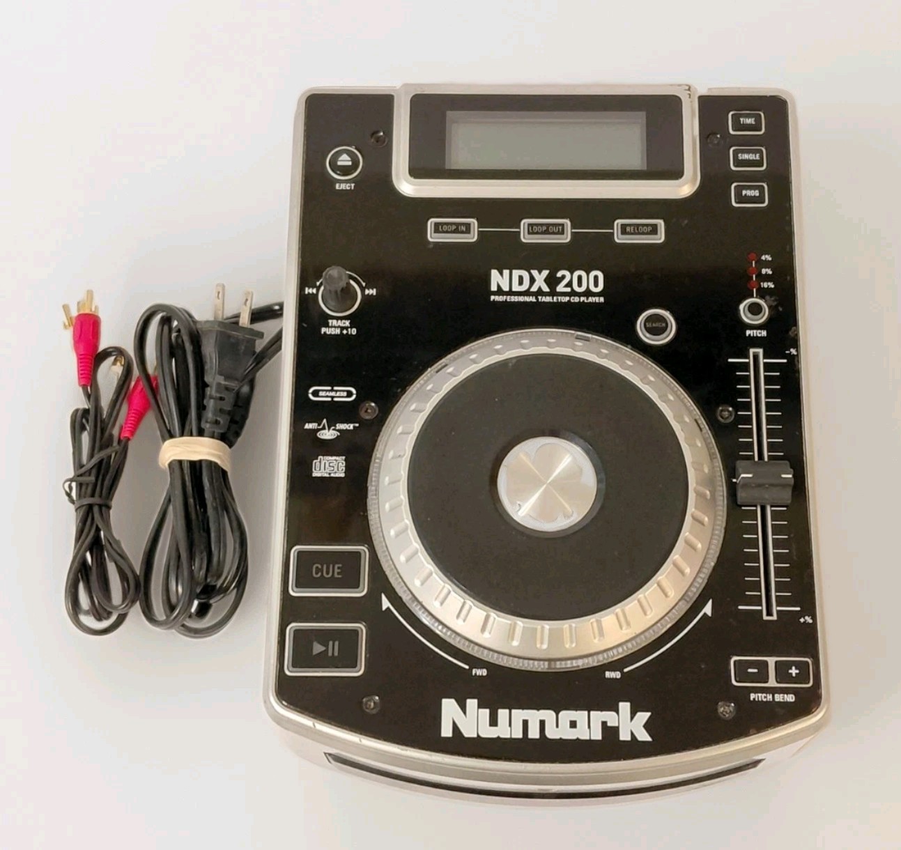 Numark DJ NDX 200 DJ CD Player Turntable Tested With Cords