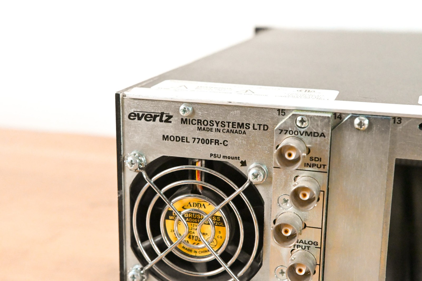 Evertz 7700FR-C MultiFrame Chassis with Cards CG01V8X