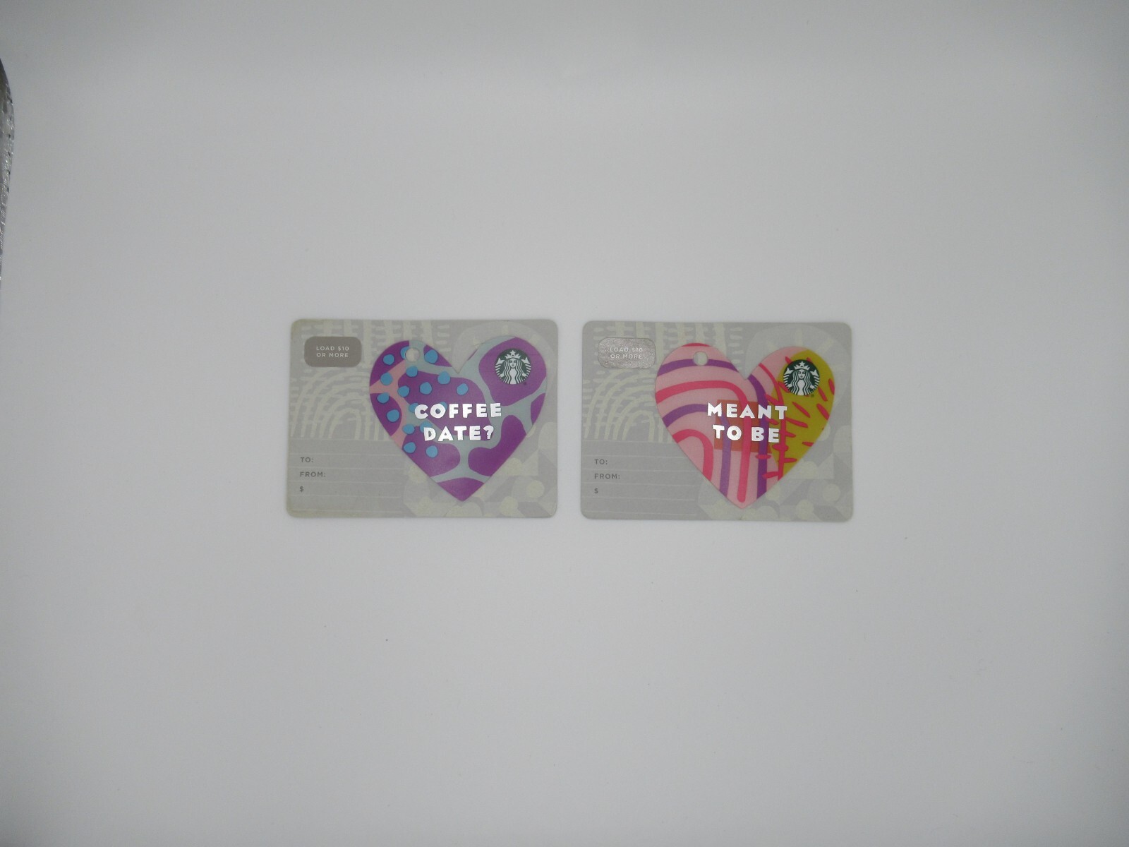 New Thoughts Of Love Colorful Vibrant Valentine's Day Starbucks Gift Card Heart.