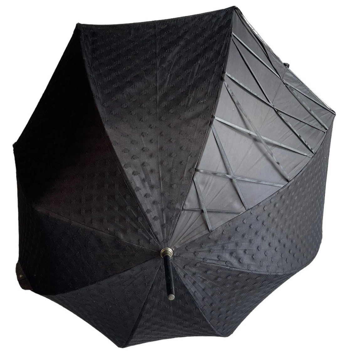 VTG Chantal Thomass Paris Umbrella Black Victorian Made In France Pat No.2819101