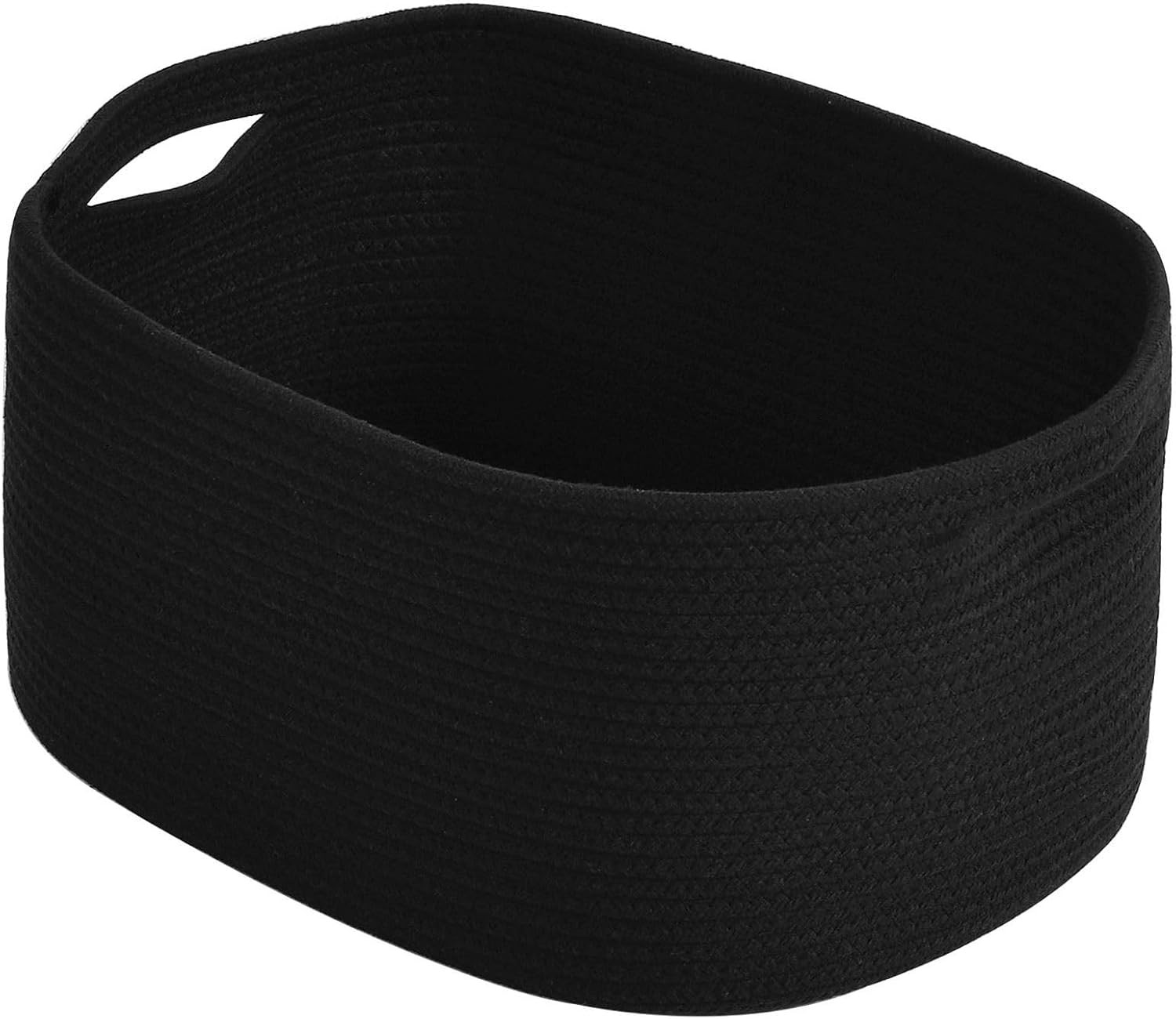 Cotton Rope Storage Basket, 15x10x9 Inches, Woven Basket for Shelves, Clothes