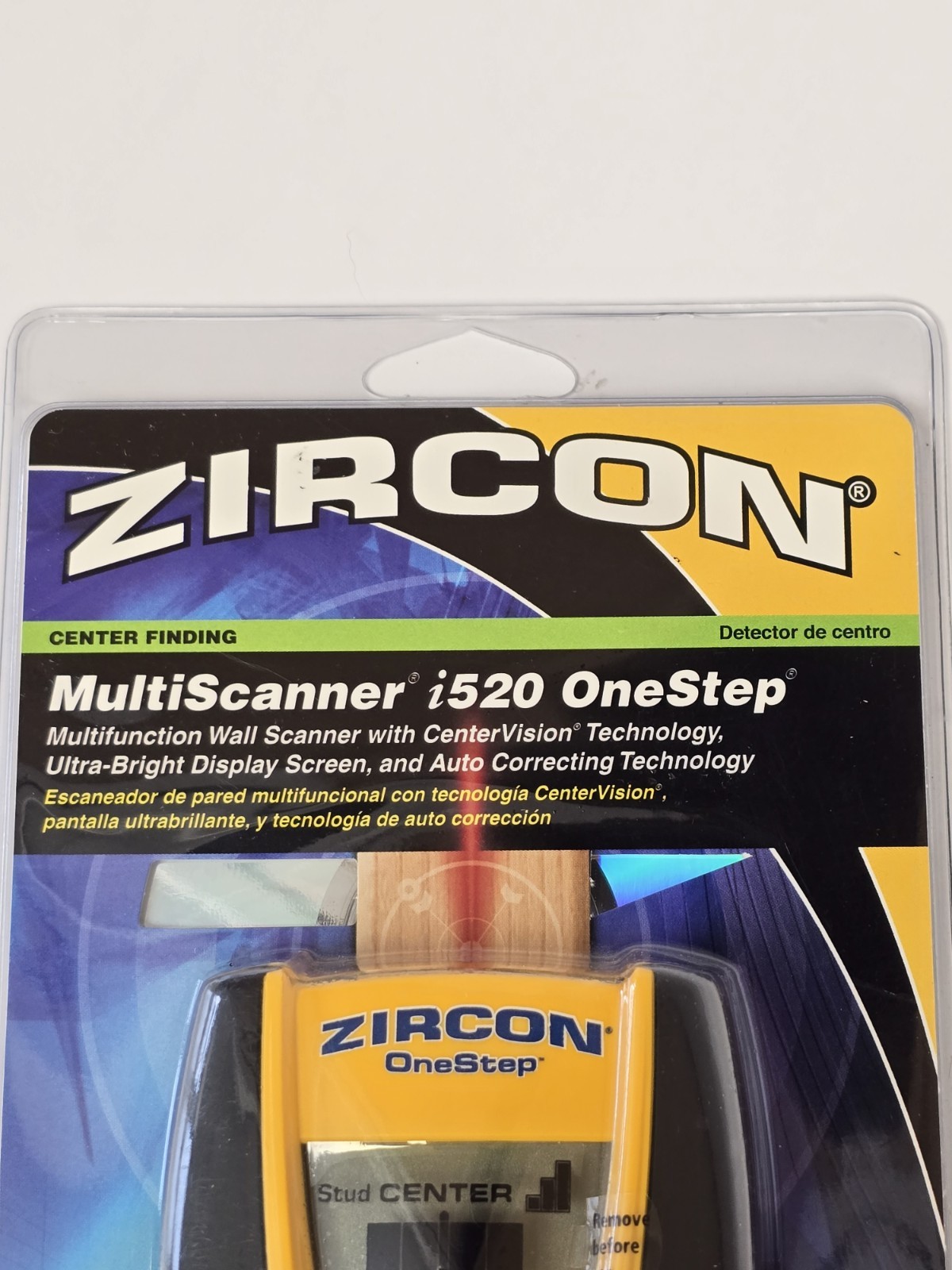 Zircon i520 OneStep Multi Scanner Stud Pipe Rebar Finder