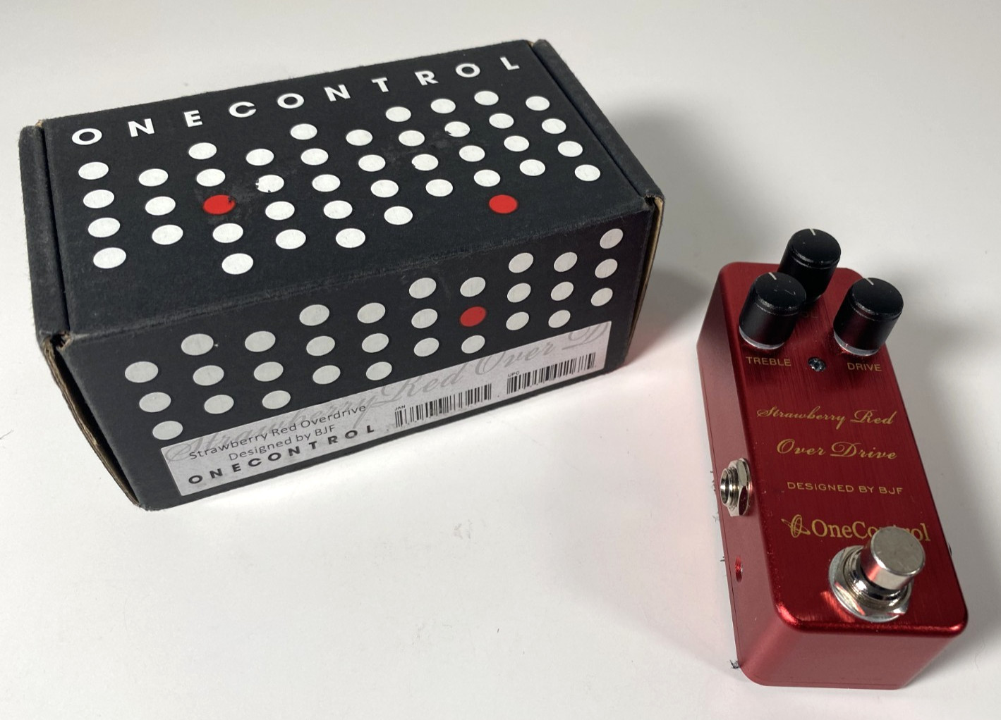 One Control Strawberry Red Overdrive Designed By BJF Used Guitar Pedal