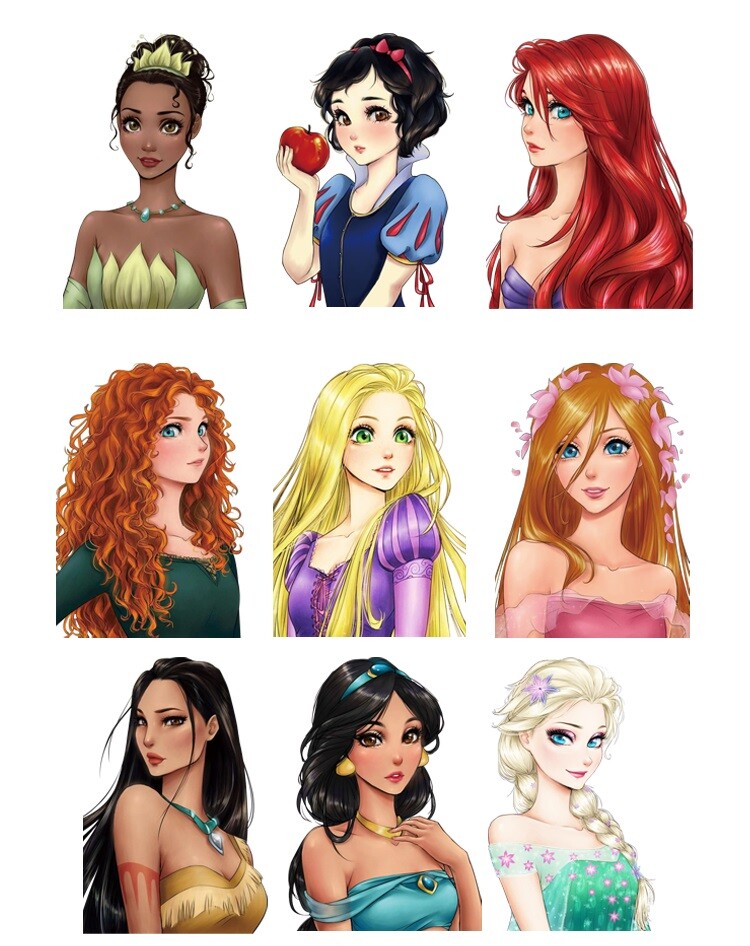 Disney Princess VOGUE Heat Transfer Clothing Jasmine Belle Enchanted - CHOICE