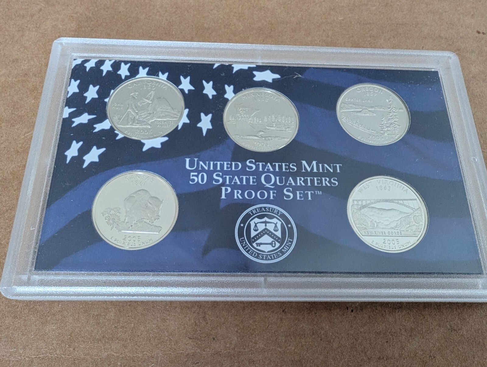 2005 Clad Proof Set U.S. Mint Original Packaging OGP COA - 11 COINS