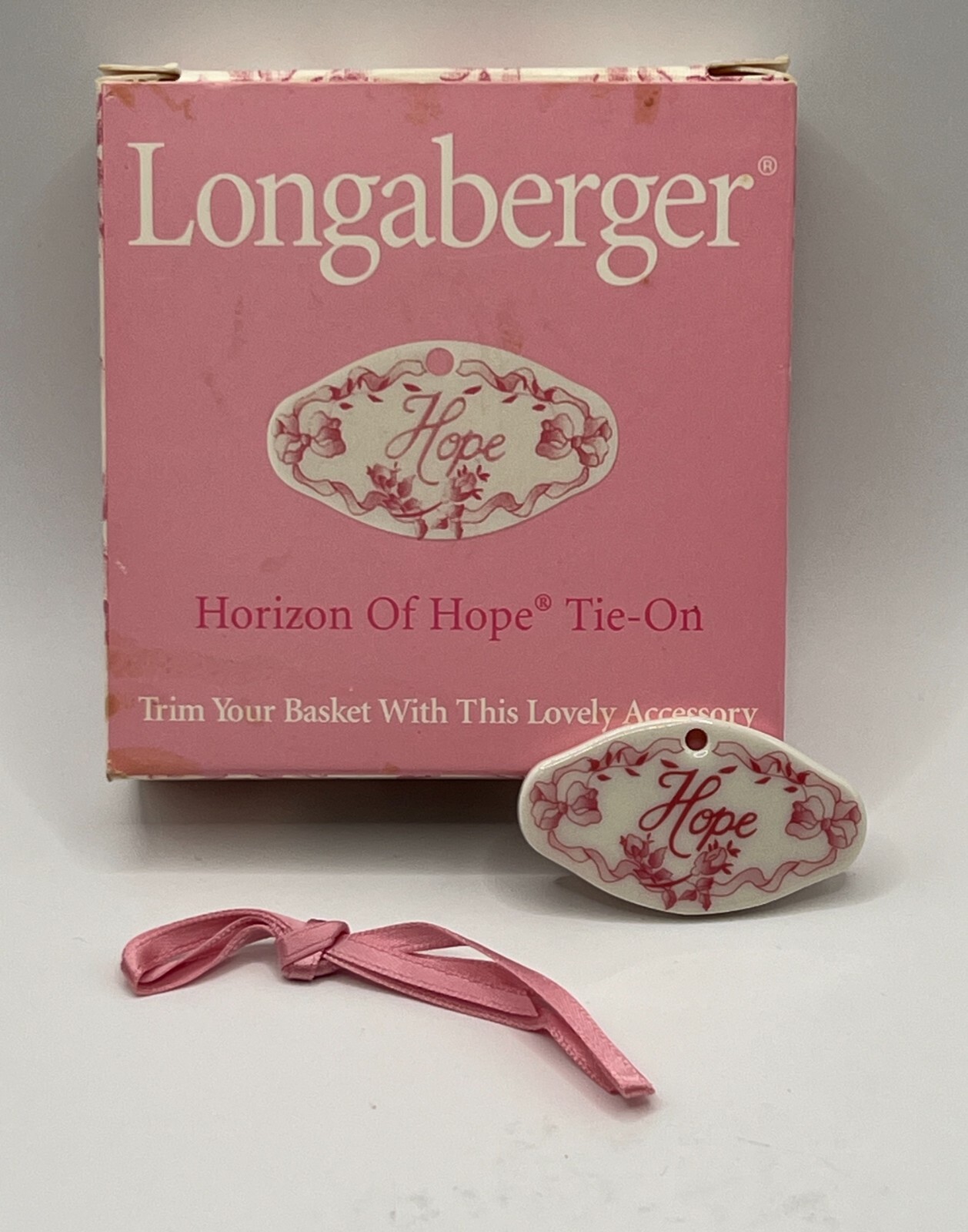 Longaberger Horizon of Hope 2000 Tie-On with Original Box