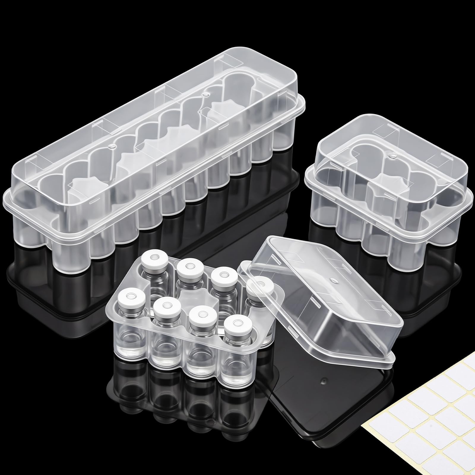 3 Pack Insulin Vials Refrigerator Storage Case Holders 3 ml Peptide Vial Prot...
