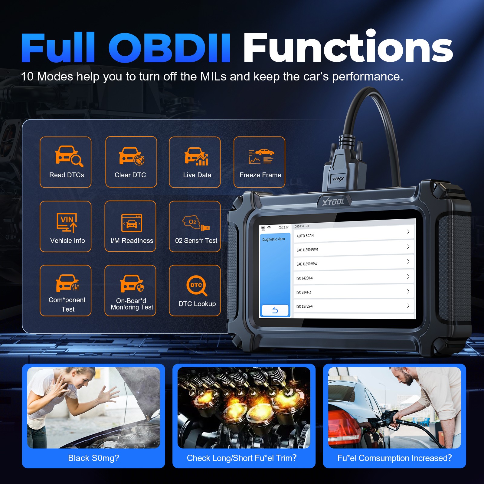 ✅2026 XTOOL D6 OBD2 Scanner All System Diagnostic Tool with Lifetime Free Update