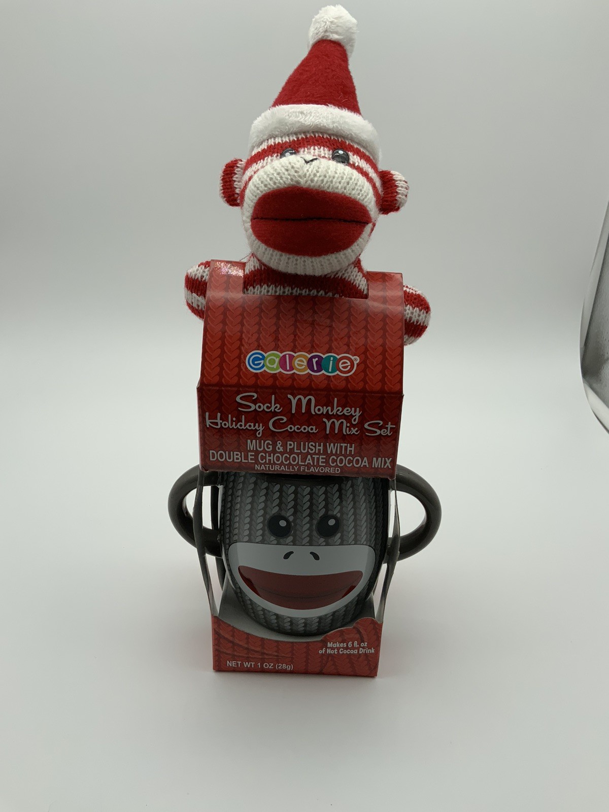 Sock Monkey New Mug And Plush Cocoa Set