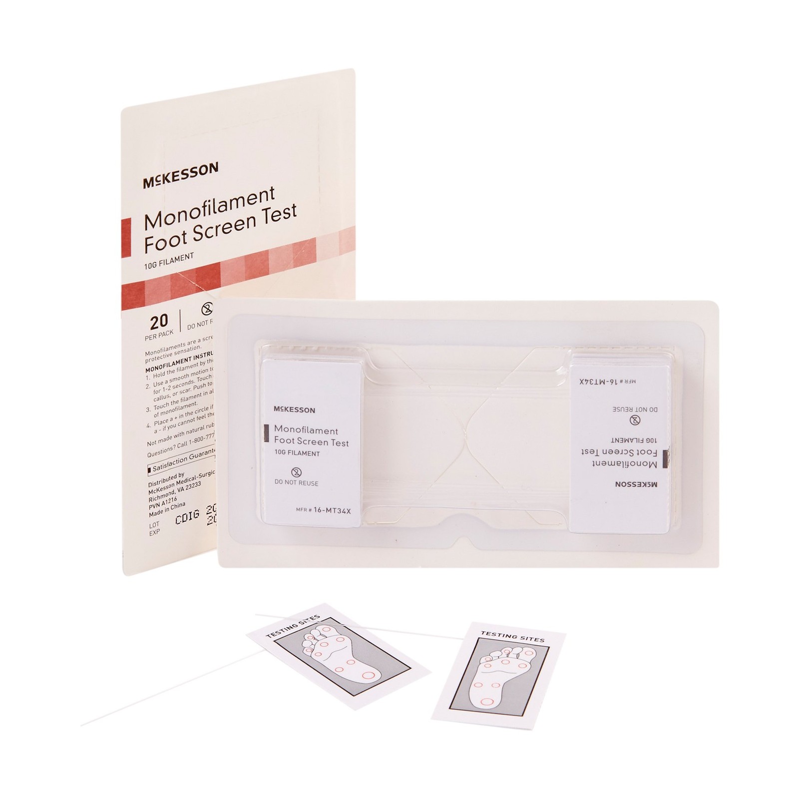 McKesson With Paper Handle Monofilament Sensory Test 480 per Case 16-MT34X