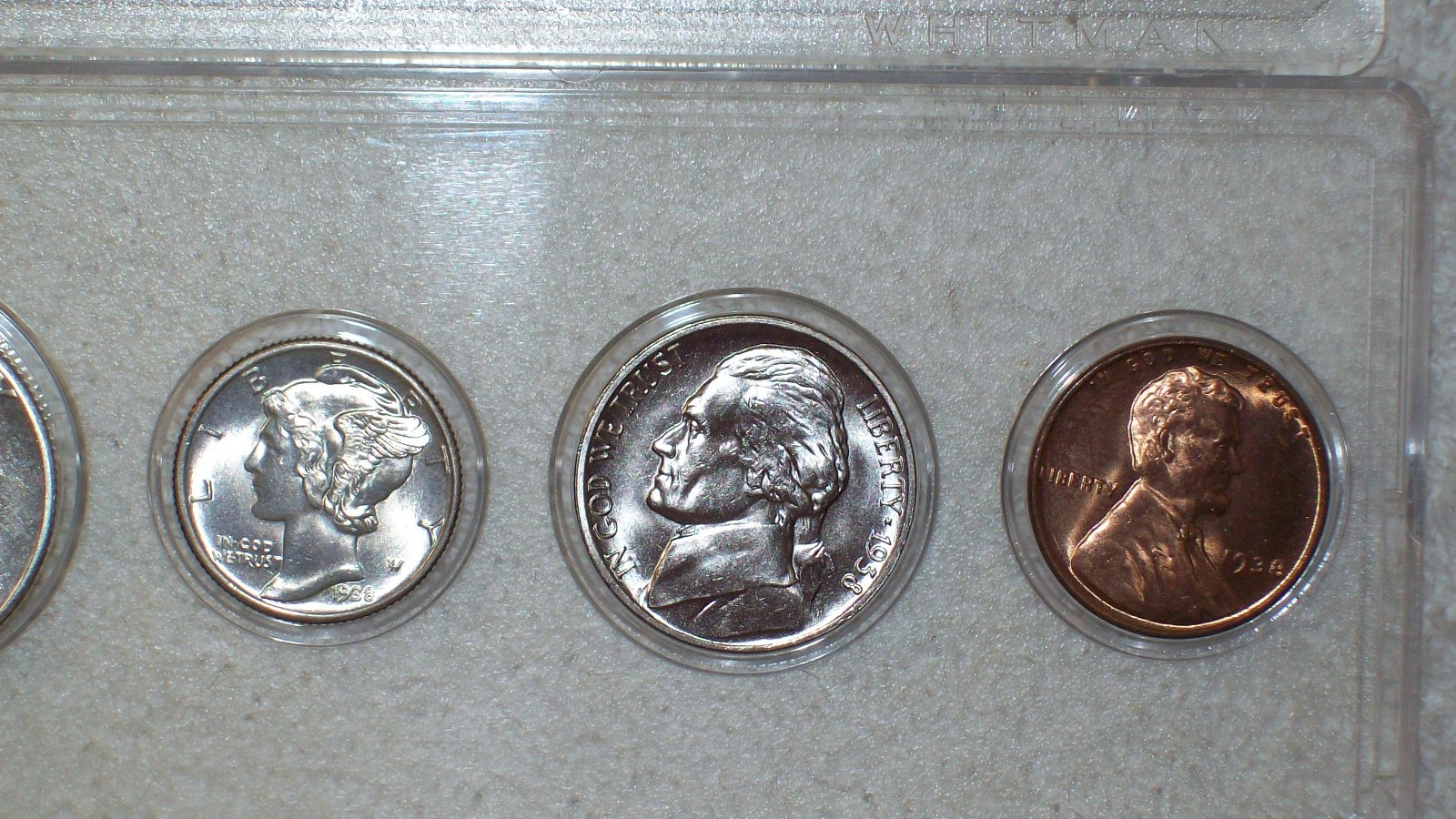 1938 MINT SET PHILADELPHIA MINT UNCIRCULATED +