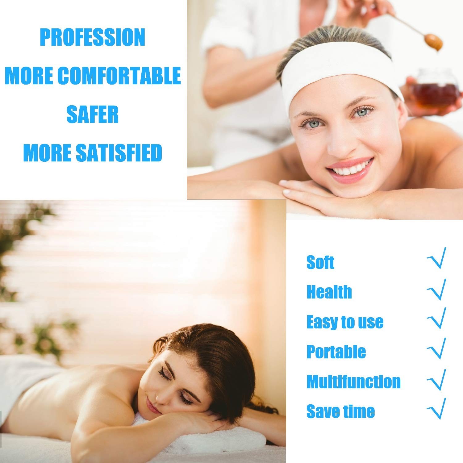 Lightweight Disposable Massage Table Covers - 20 PCS, 31.5" x 70.8" Rectangular