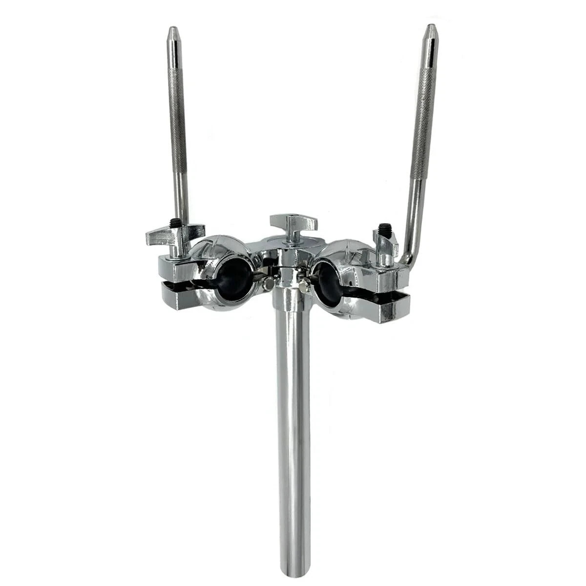 Double Tom Holder L Rod Ball Mount Metal Drum Set Hardware Bracket