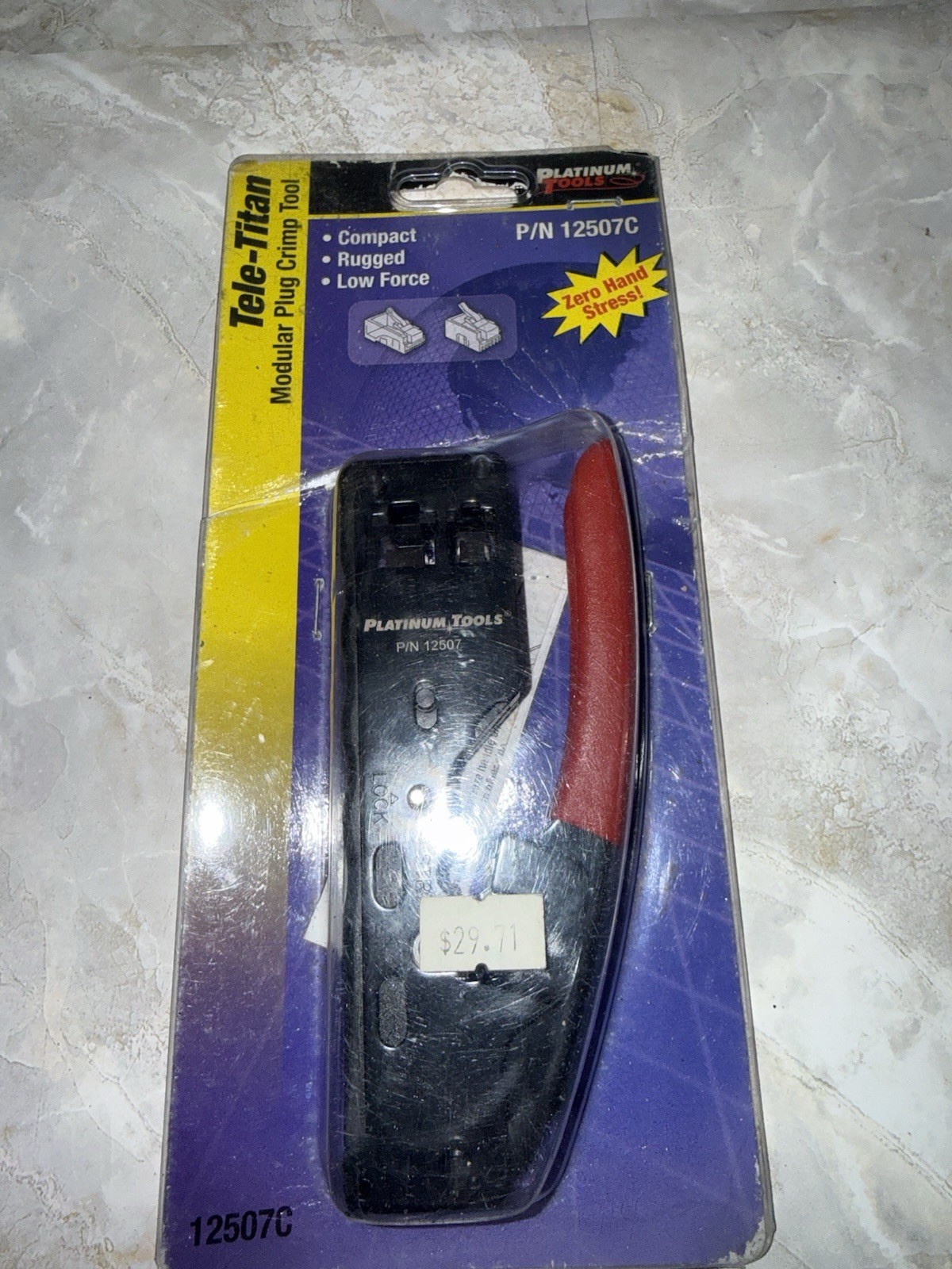 Platinum Tools® 12507C Tele-Titan™ Modular Plug Crimp Tool