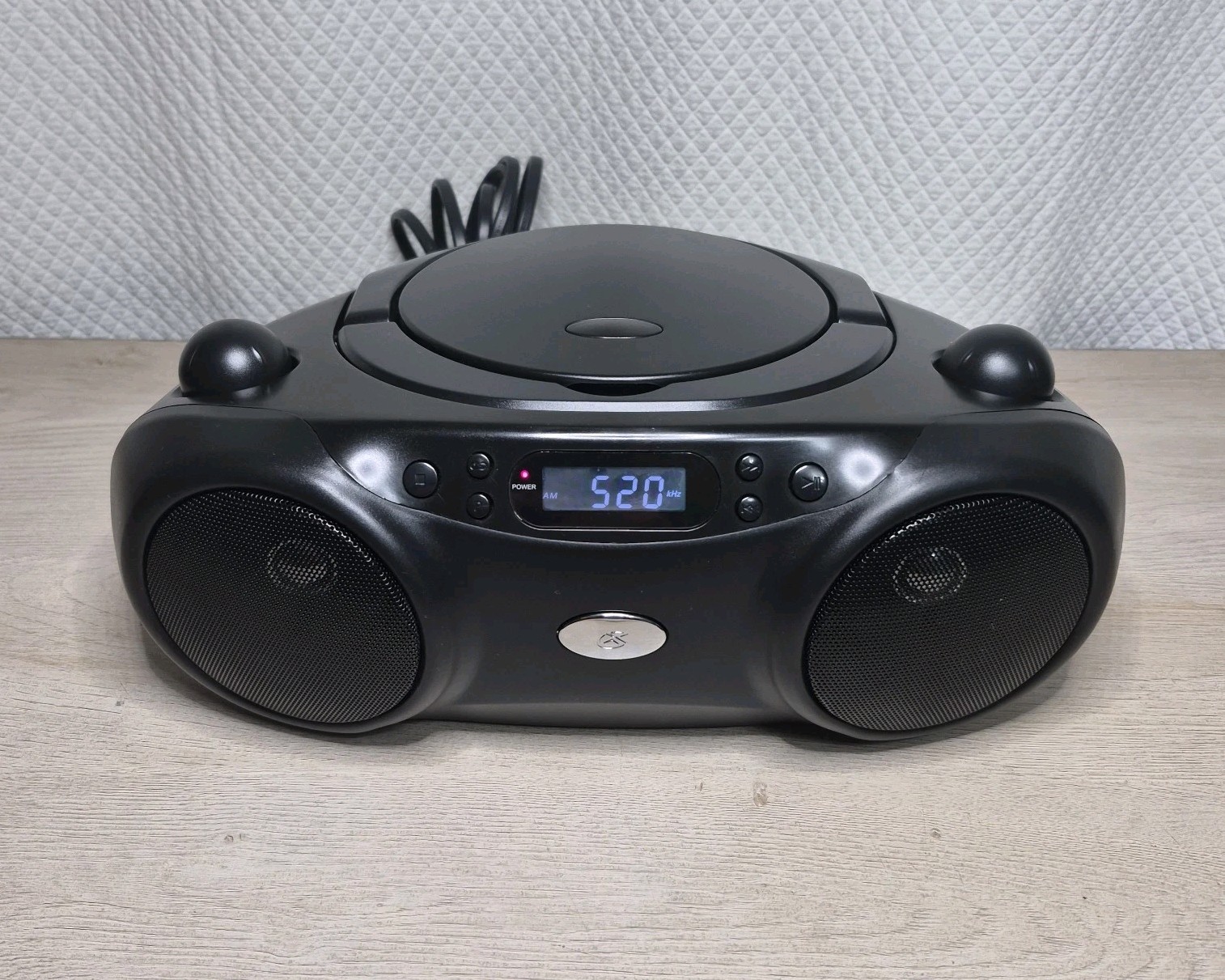GPX Portable CD/ Radio Boom Box. Tested