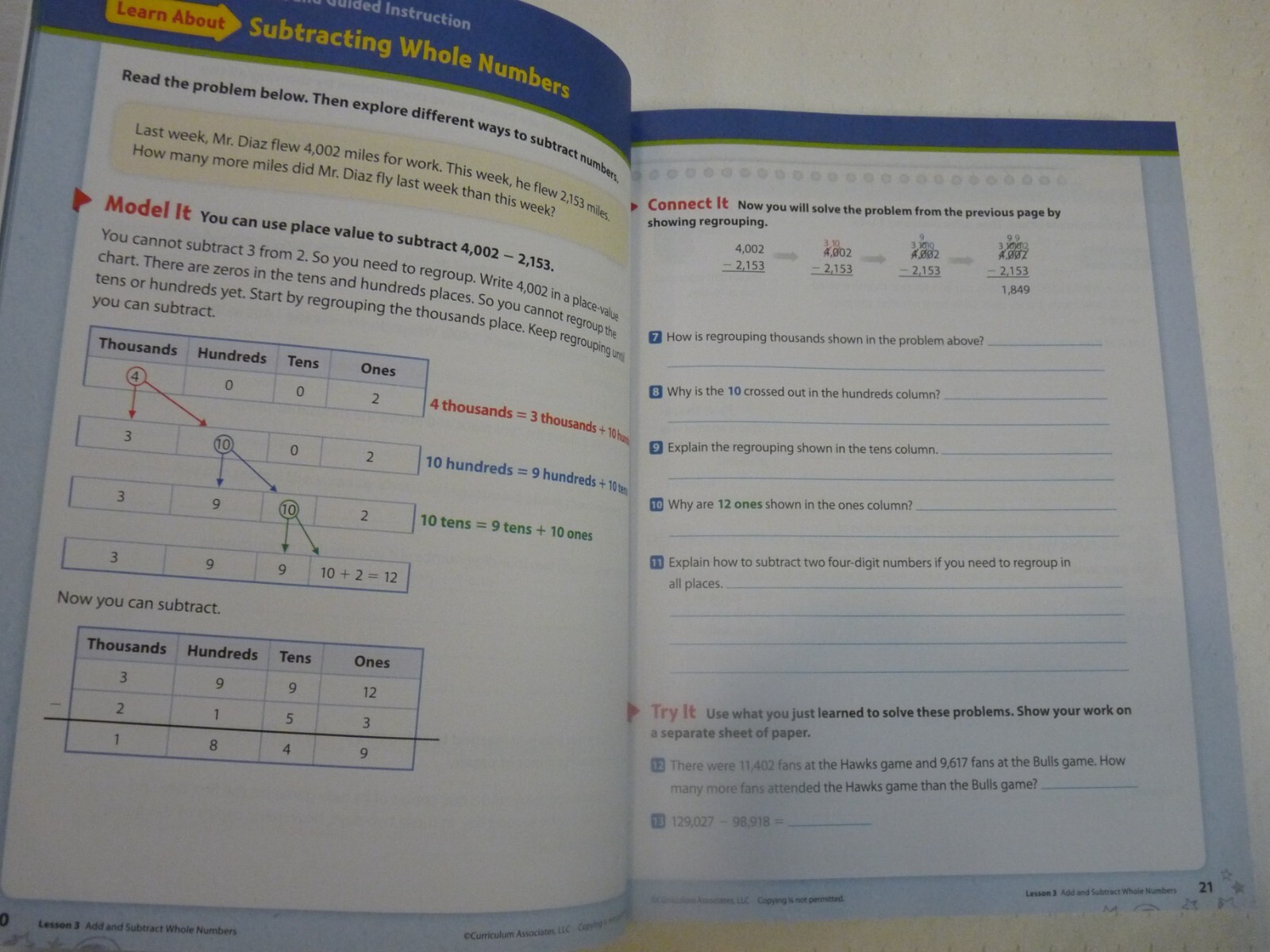 Ready Common Core 4 Mathematics Instruction and Workbook - New