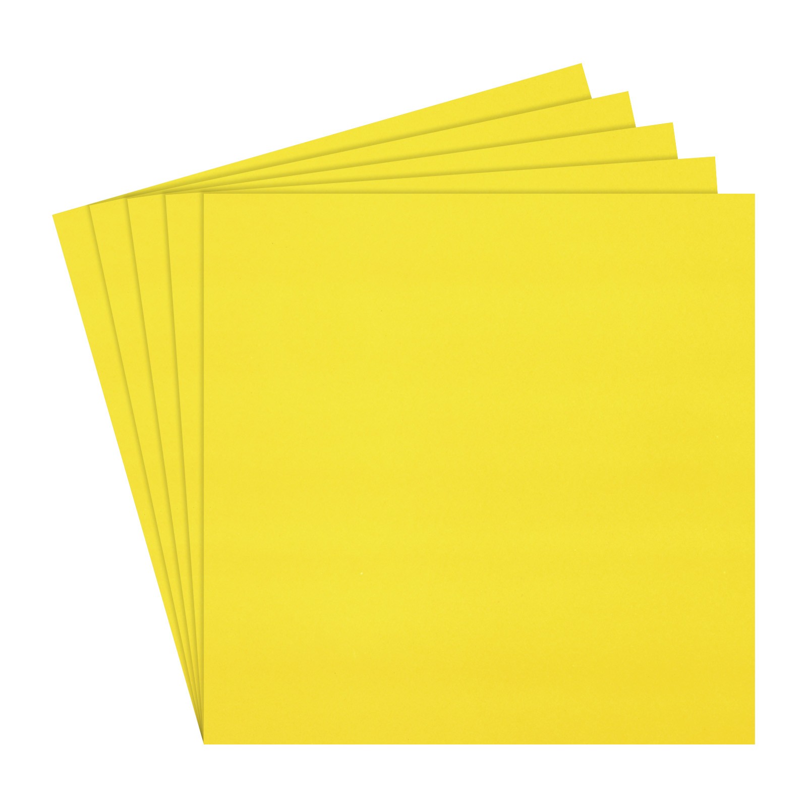 EVA Foam Sheets Craft Foam Paper- 19.7 x 19.7 Inch x 1mm/ Lemon Yellow / 5 Pcs