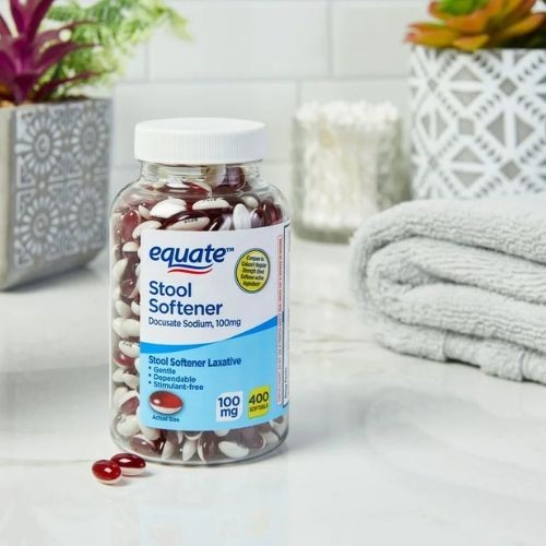 Equate Stool Softener Laxative Softgels for Constipation, 100 mg, 400 Count
