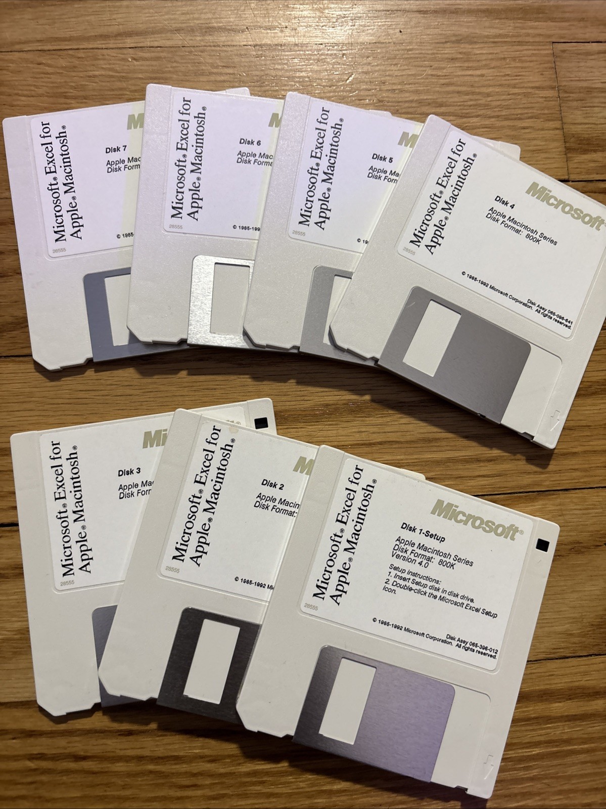 Vintage 1992 Microsoft Excel for Apple Macintosh 4.0 (7-Disk)