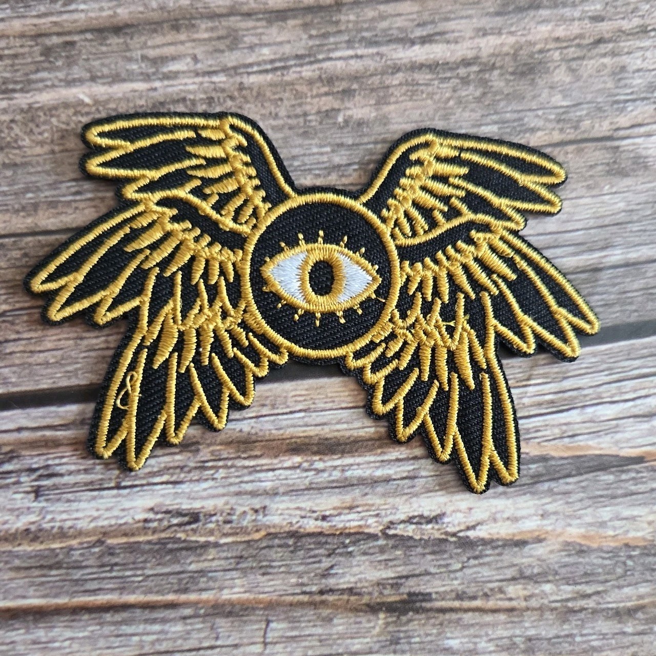Biblically Accurate Angel Eyes With Wings Be Not Afraid Iron On Patch