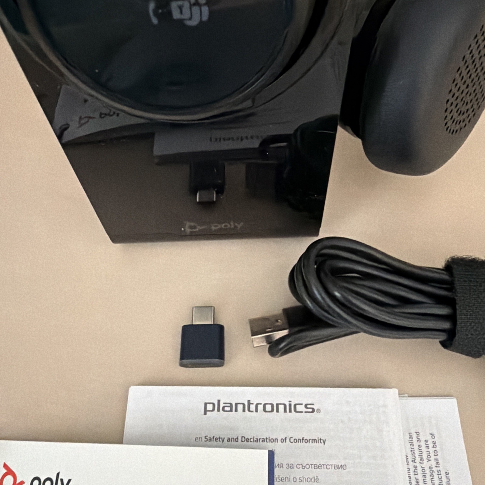 Poly Voyager Focus 2 UC Stereo Headset with Charging Stand