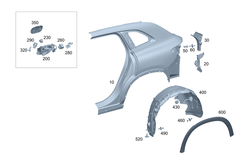 Genuine Mercedes-Benz Socket Recess 296-630-31-01