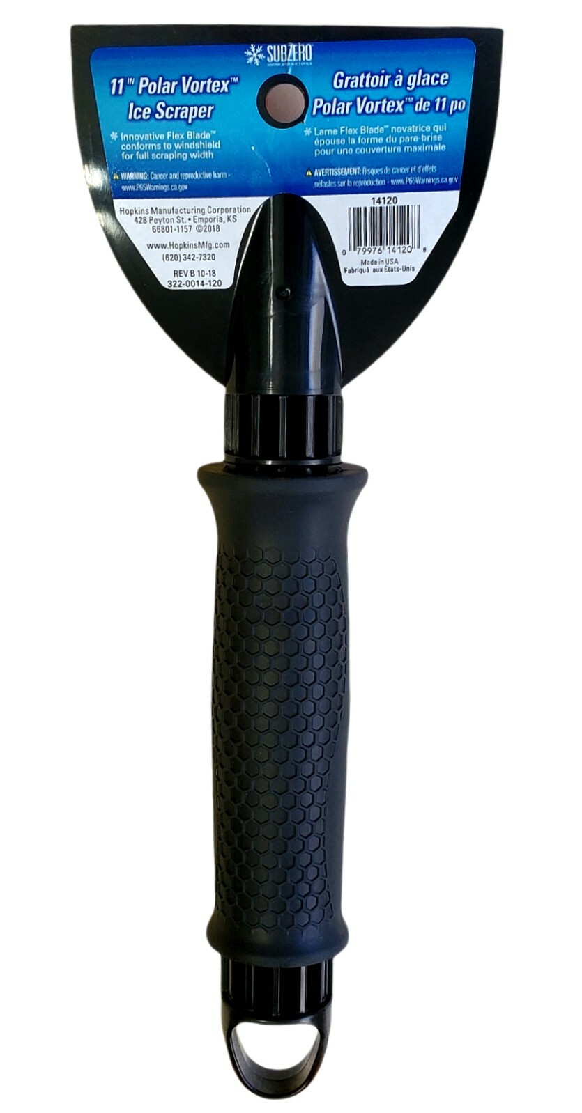 New Polar Vortex Ice Scraper Car Windshield Snow Flex Blade Rubber Grip Handle
