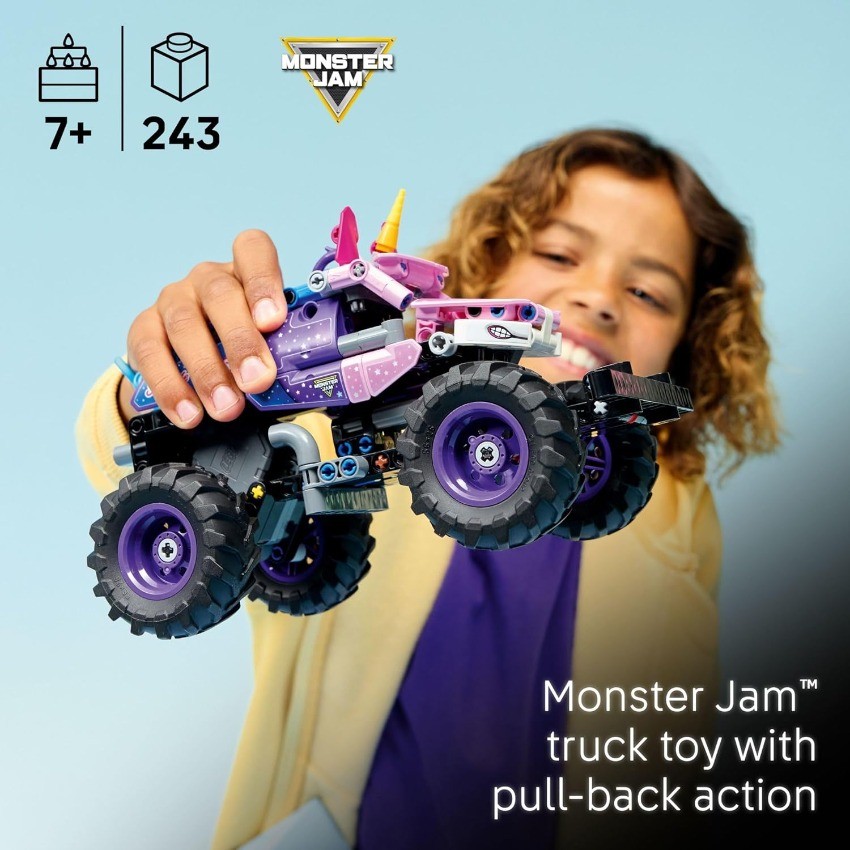 LEGO Technic Monster Jam Sparkle Smash Pull-Back Truck Toy 42220