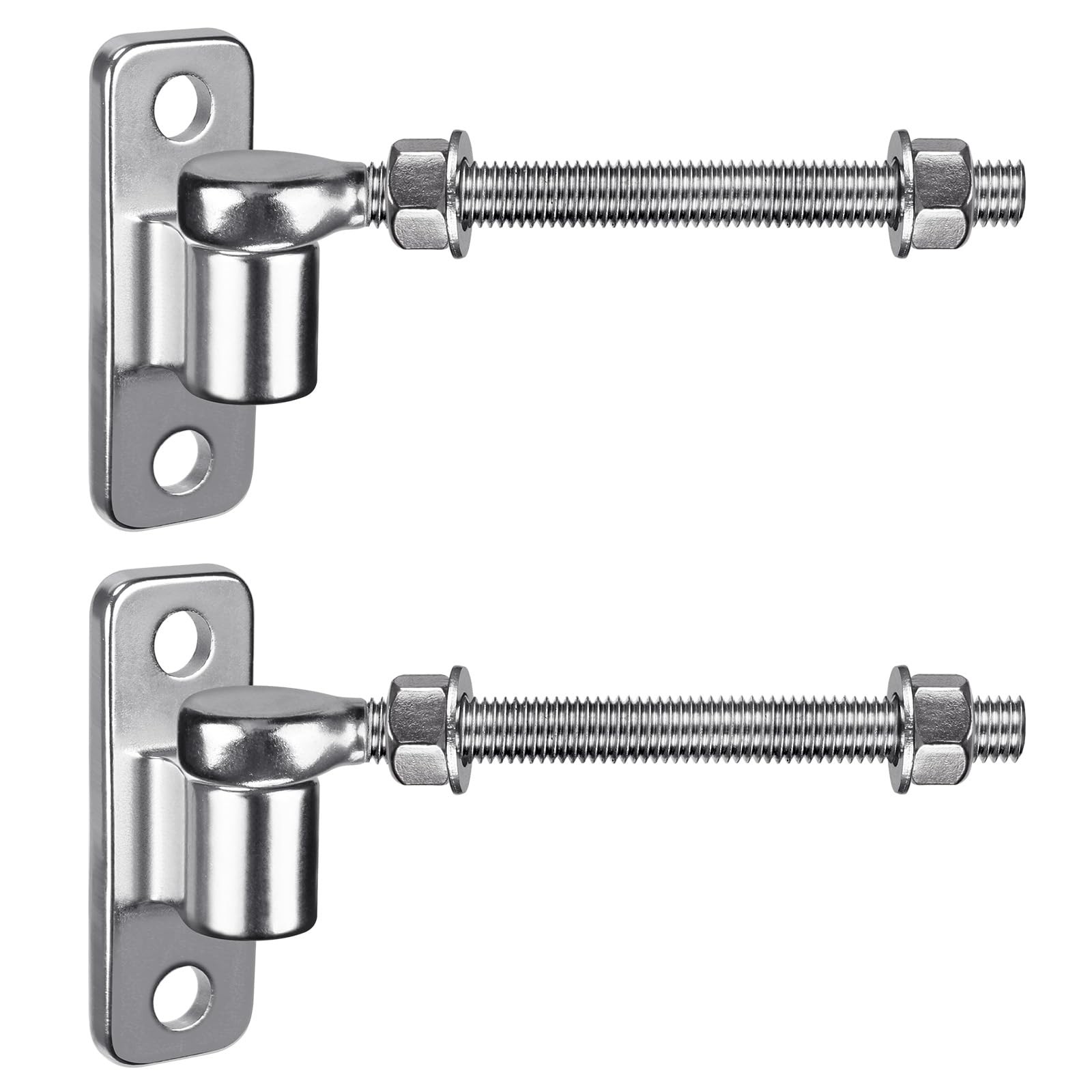 Insaga 6'' J Bolt Gate Hinge and Wall Mount 2Pack, 6''-2Pack, 6''-2Pack