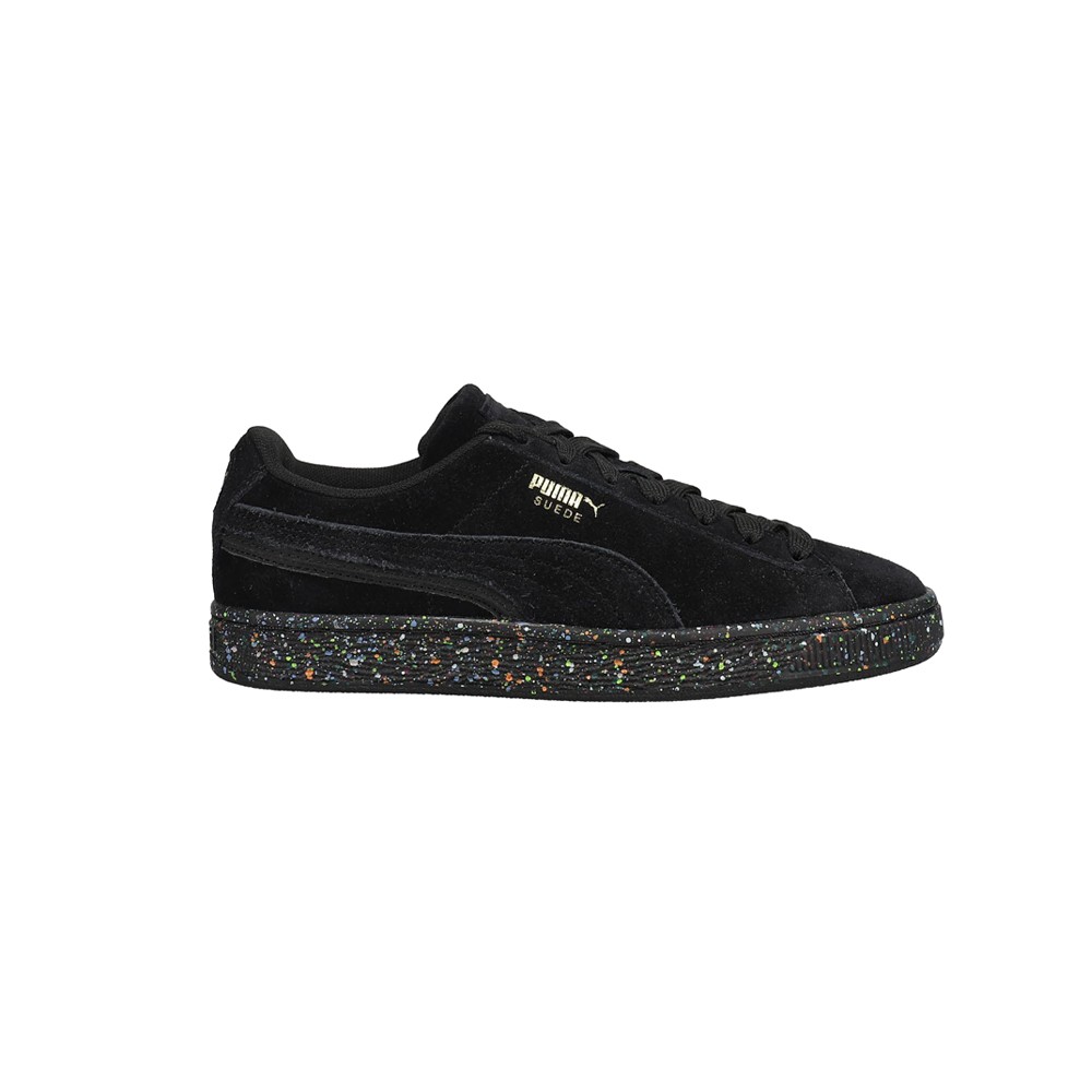 PUMA Suede Mono Triplex Lace Up  Youth Boys Black Sneakers Casual Shoes 38685301