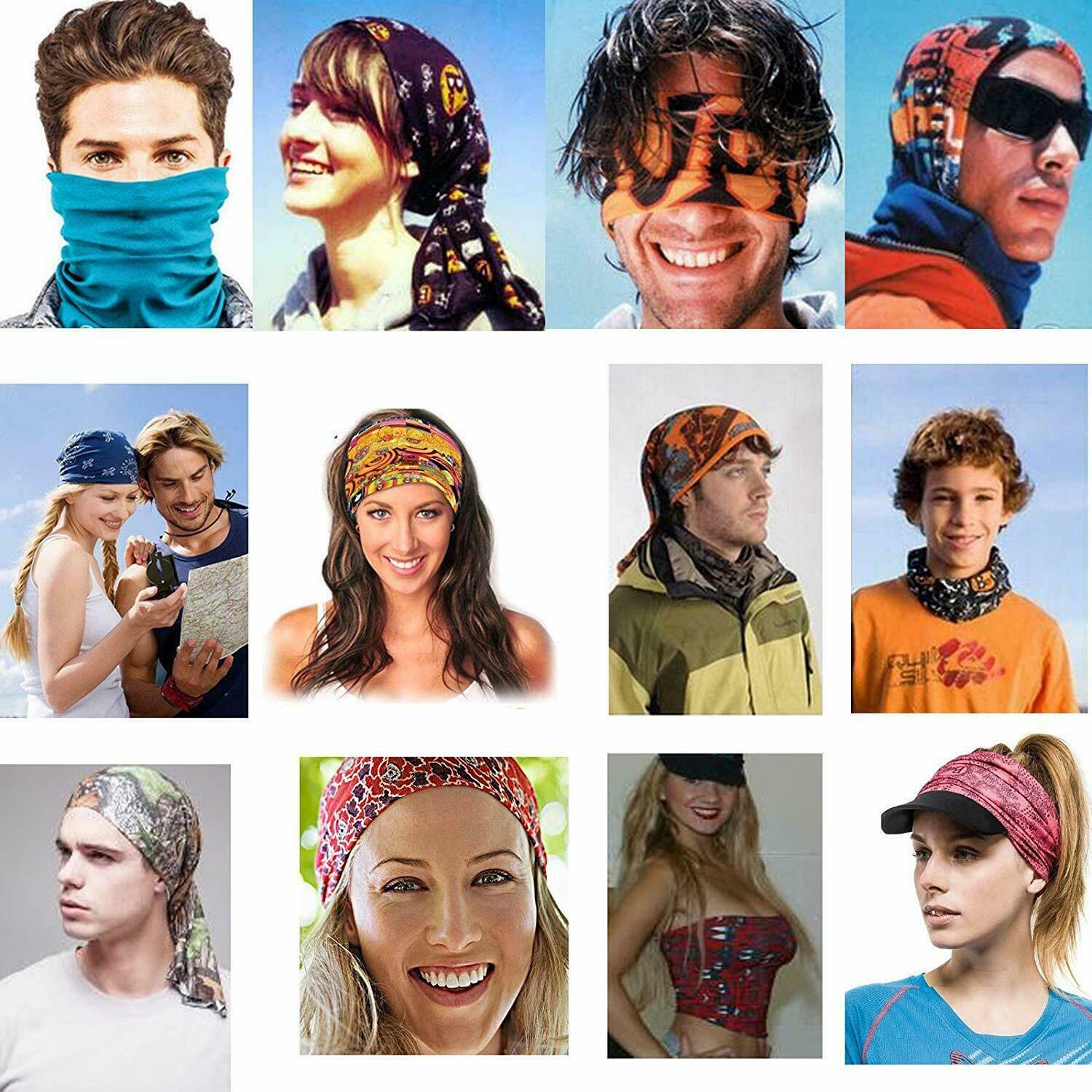 Fishing Face Mask Neck Gaiter Sun Guard UV Protector Balaclava Face Mask 5 Pack