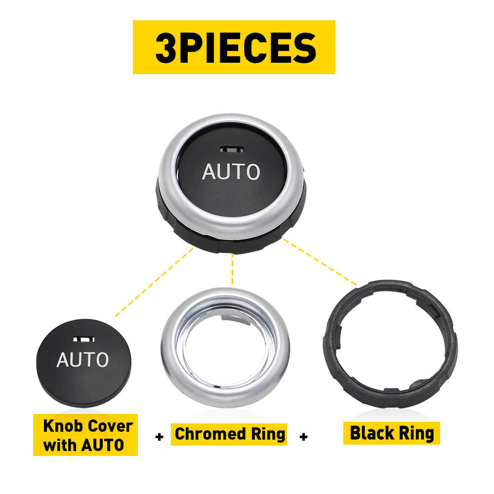Front/Rear AC Knob Climate Control Cover Button for BMW X5 2014-18 X6