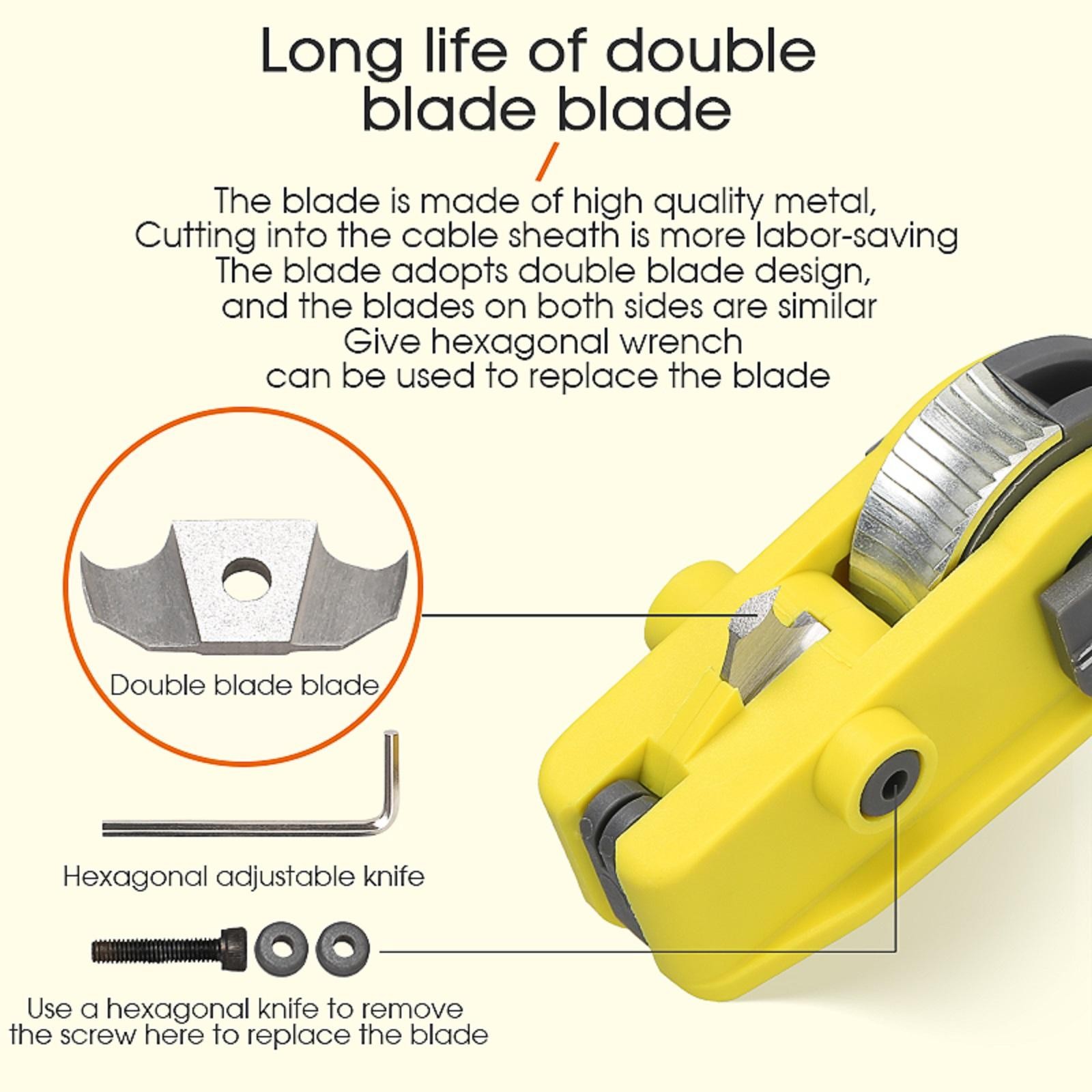 Fiber Optic Cable Stripping Knife KMS-K Longitudinal Cable Cutter Slitter