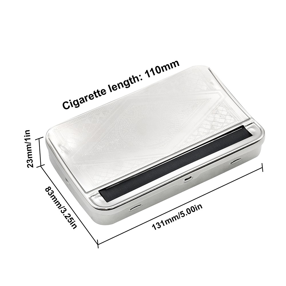 110mm Metal Automatic Tobacco Rolling Machine Case Portable Cigarette Roller