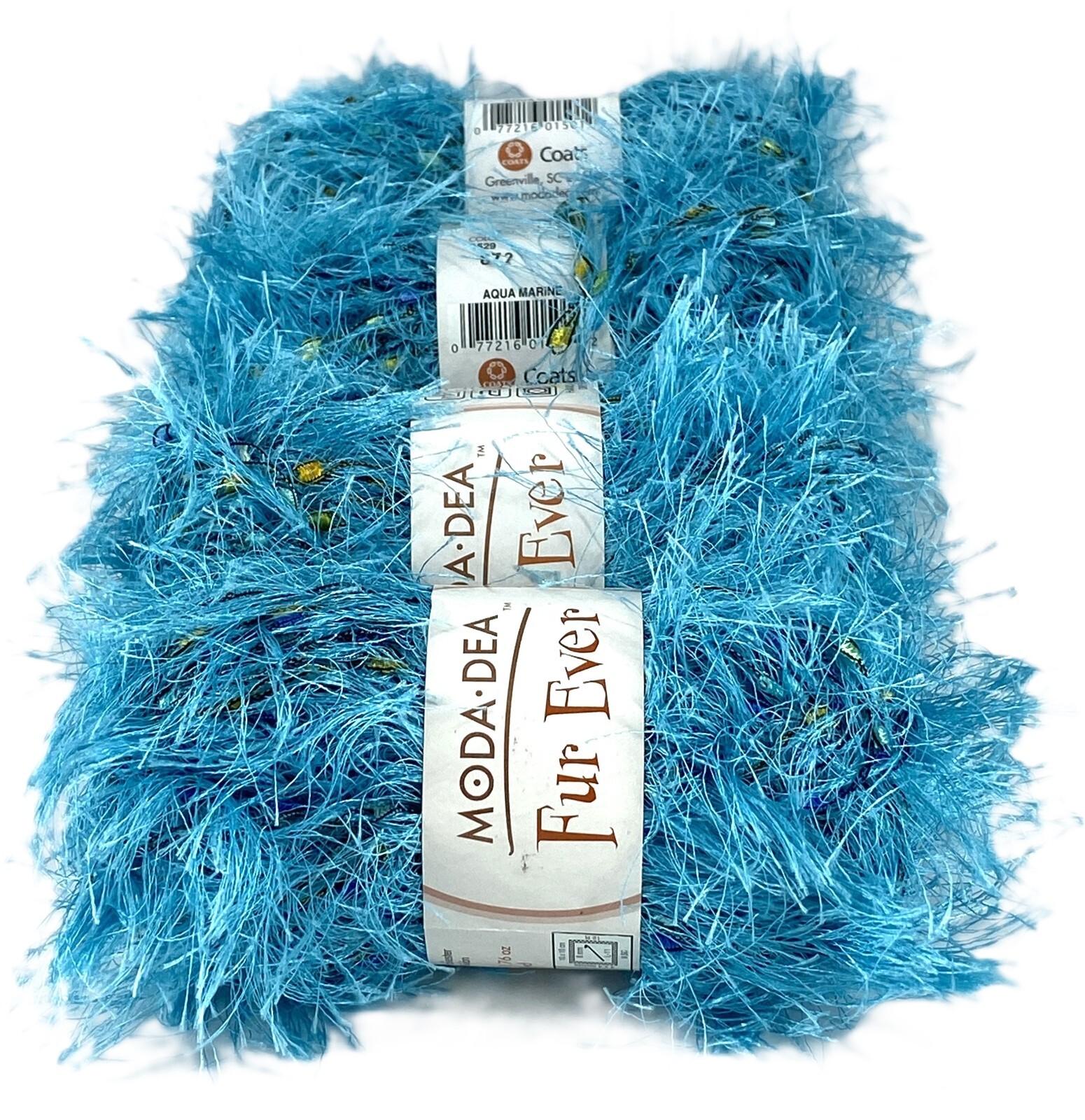 Moda DEA yarn  Fur Ever - Aqua Marine -  100% NYLON 50g Turkey