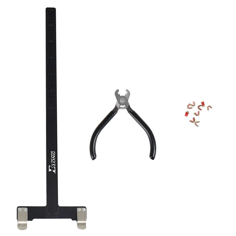 Archery T Square Bow Ruler Arrow Nocking Copper Buckle Plier String Tool Set NEW