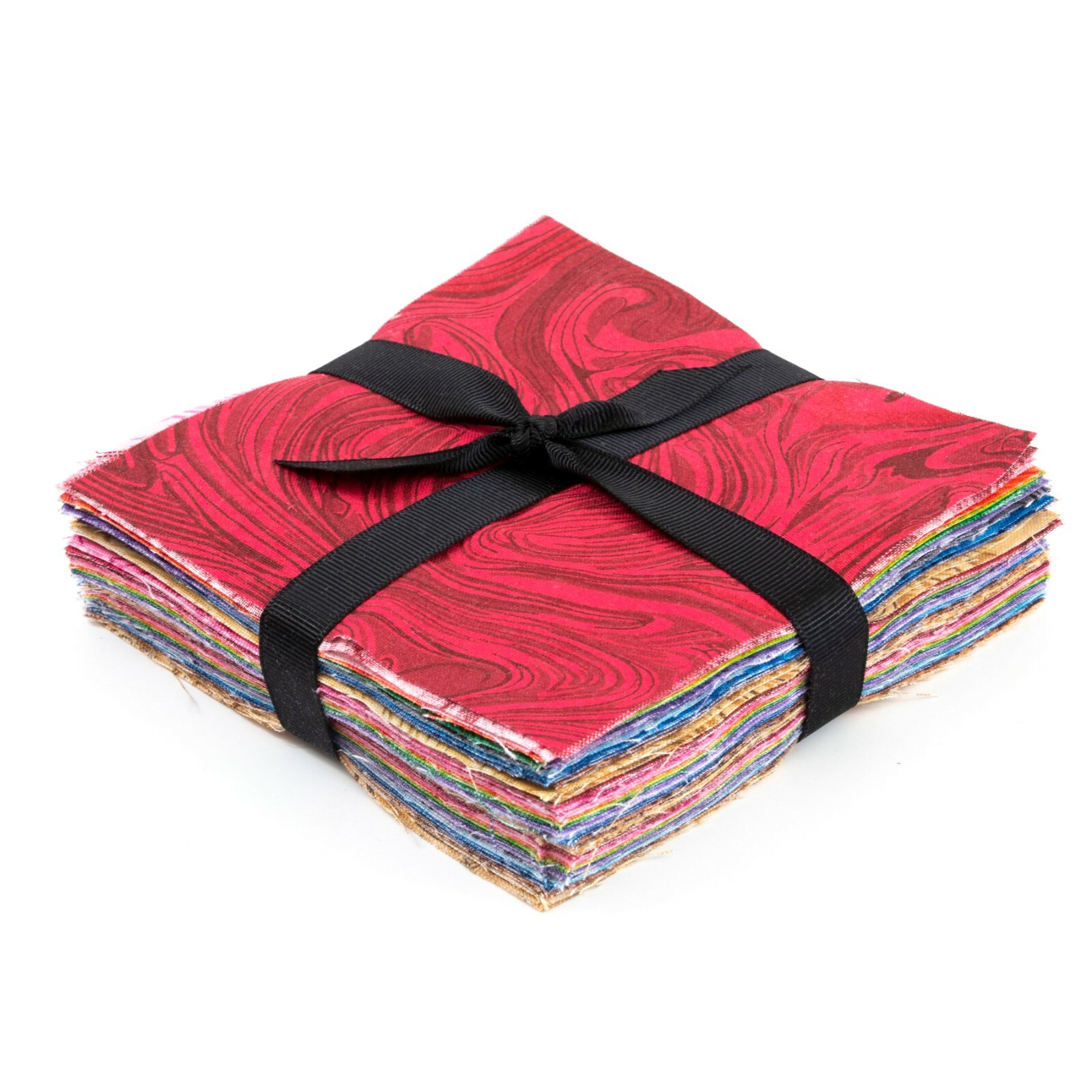 102 piece  Rainbow Swirl  pre cut charm pack 5" squares 100% cotton fabric quilt