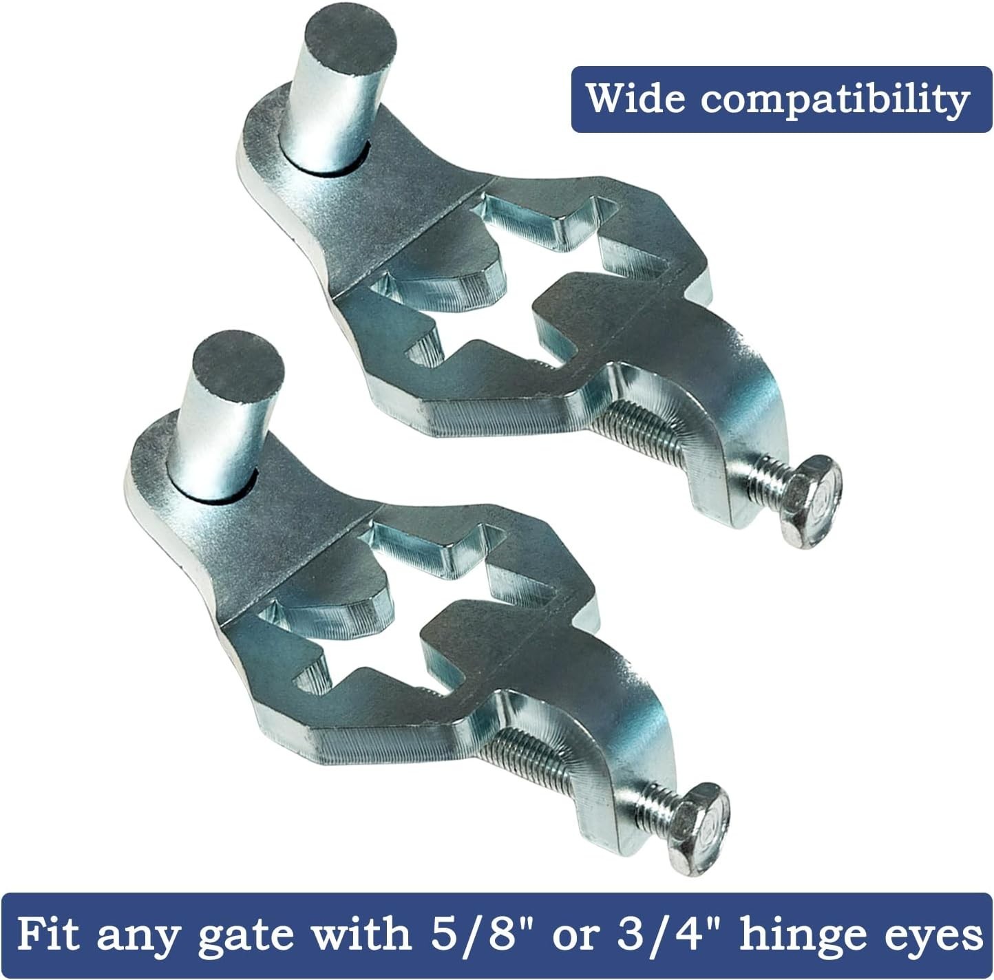 2-Pack T-Post Gate Hinge Pins – Versatile & Easy to Install for All Gate Types