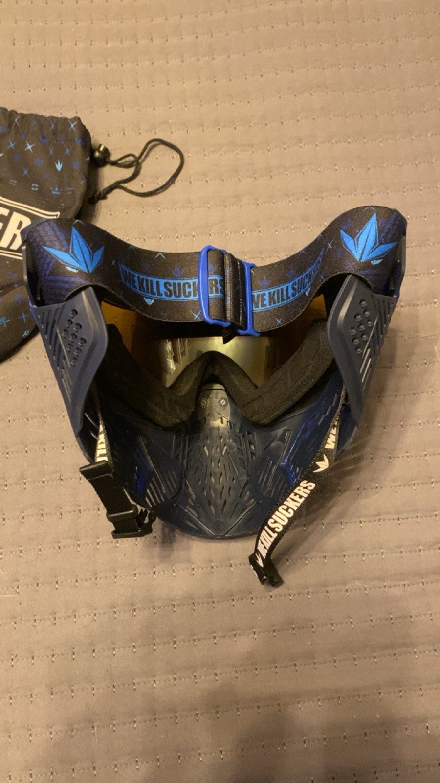 Bunkerkings CMD Paintball Goggle Mask Blue New!