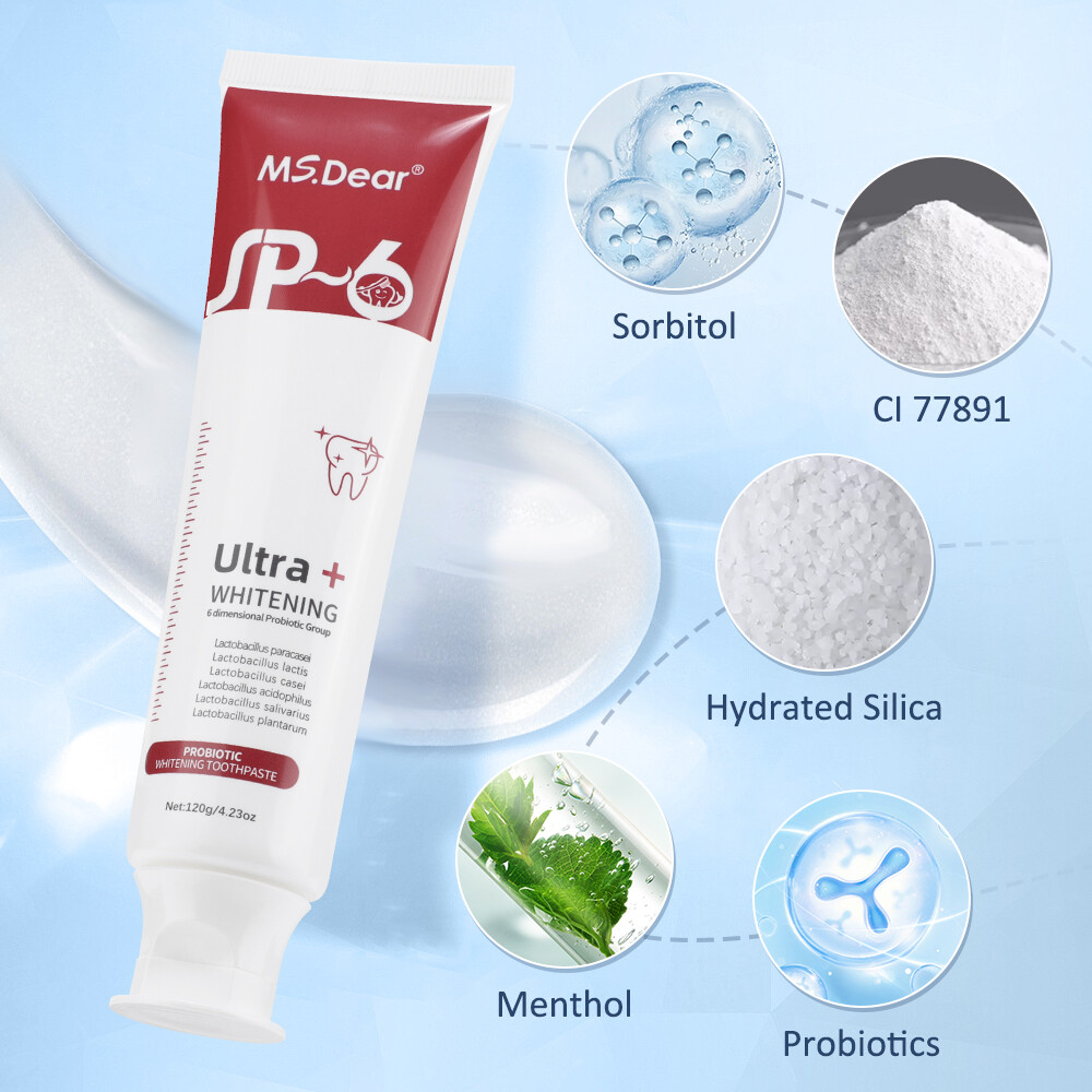 2x Sp-6 Probiotic Whitening Toothpaste Brightening Remove Bad Breath Toothpaste