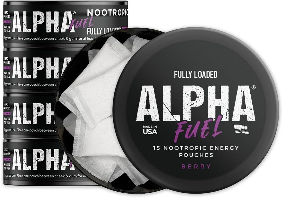 Fully Loaded Alpha Fuel Nootropic Pouches (Berry Fuel) - Nootropic Energy Pouche